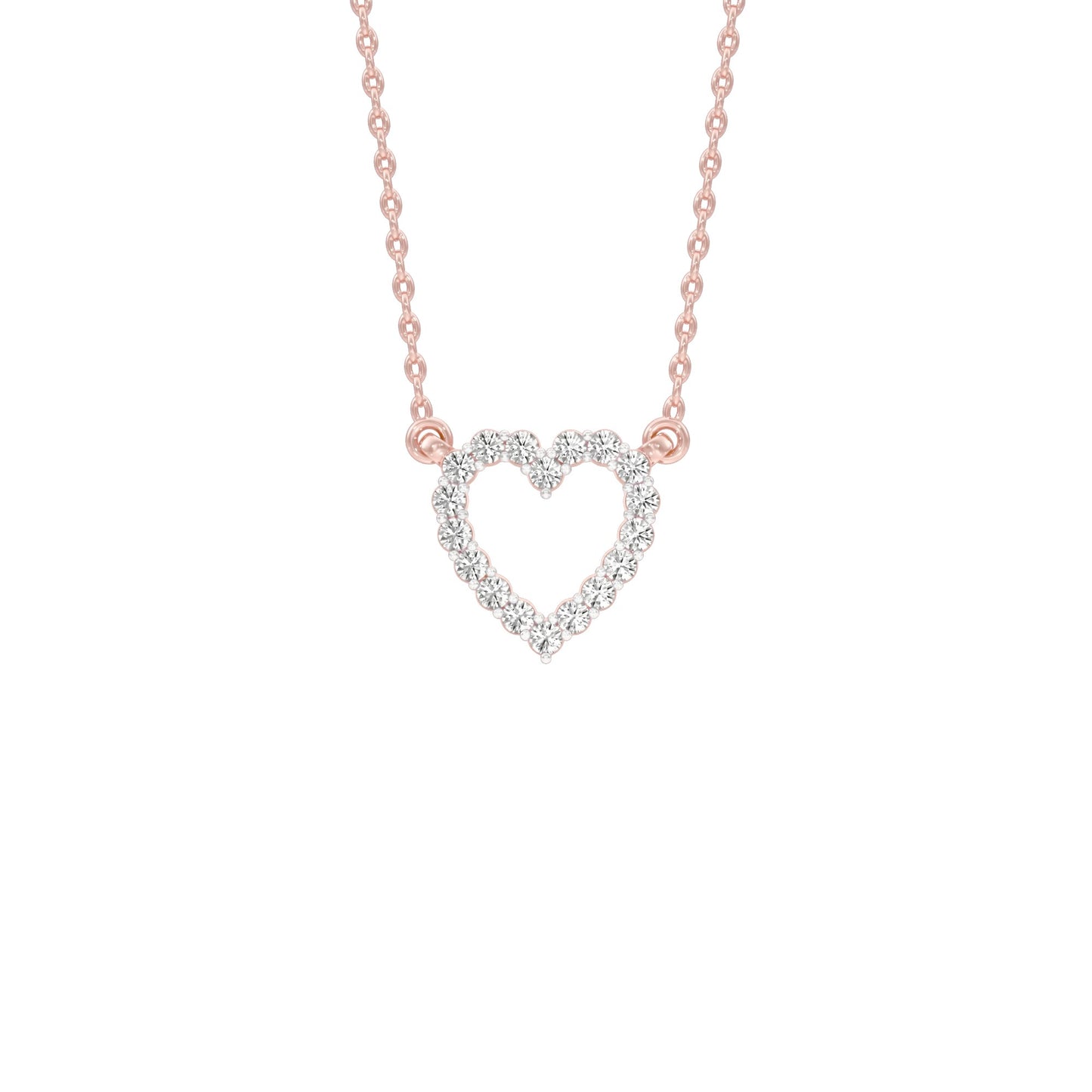 Limelight Heart Diamond Pendant 18 KT / Rose Gold