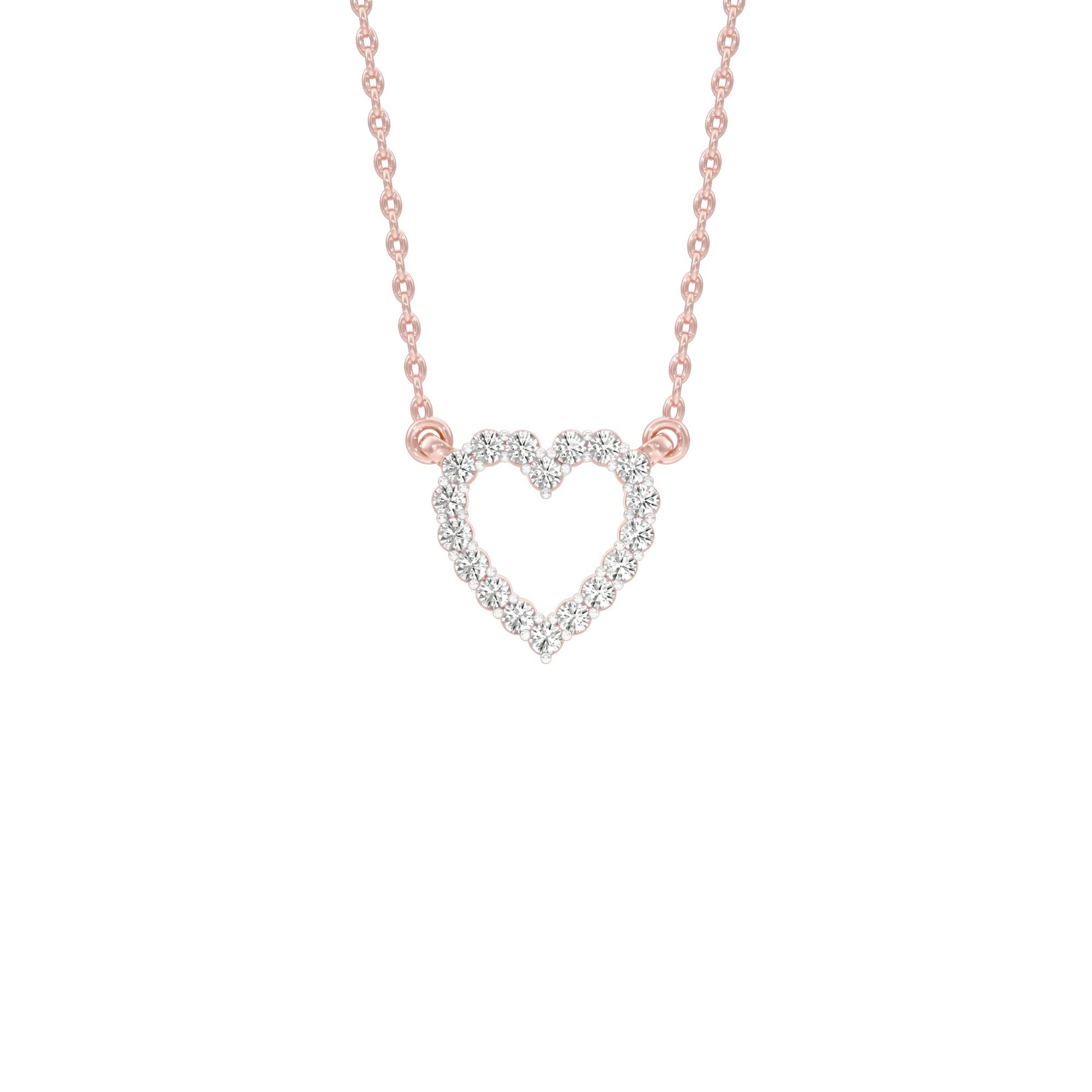 Limelight Heart Diamond Pendant 18 KT / Rose Gold