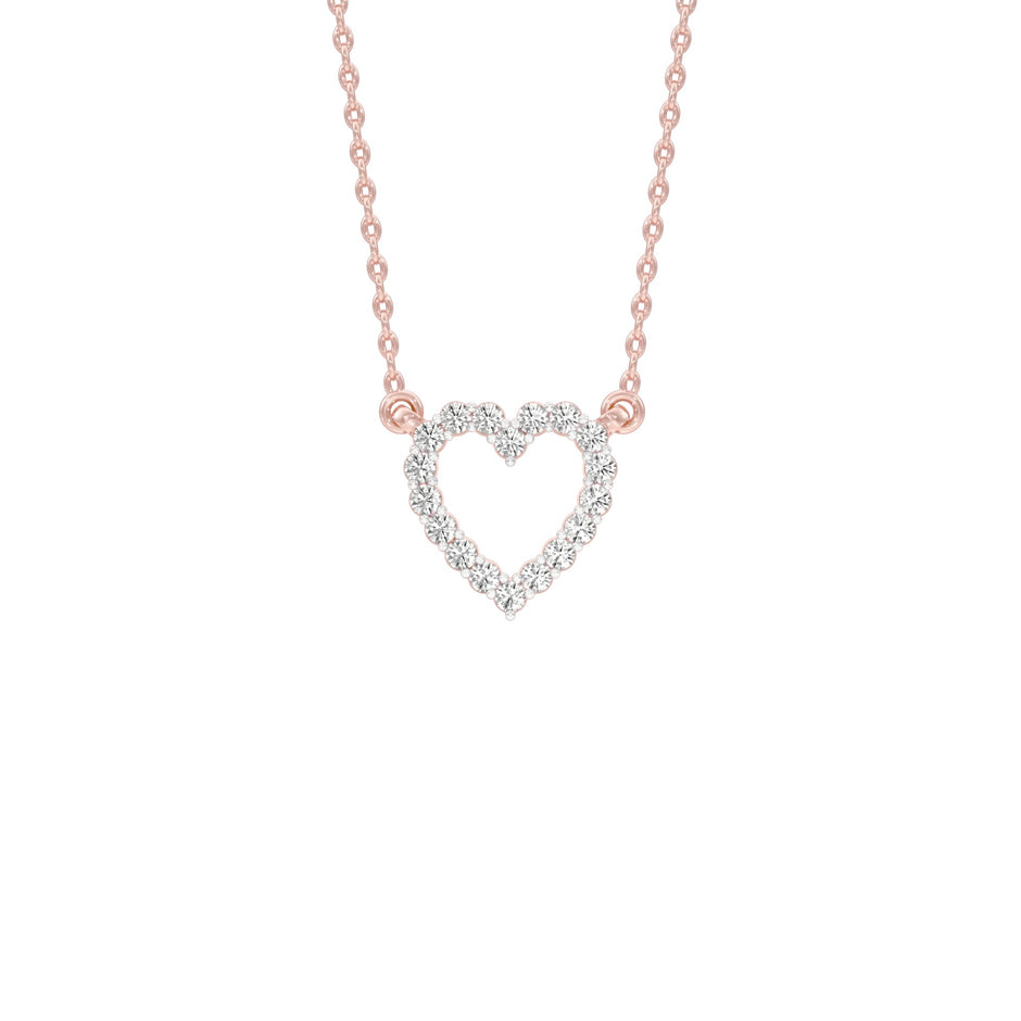 Limelight Heart Diamond Pendant 18 KT / Rose Gold