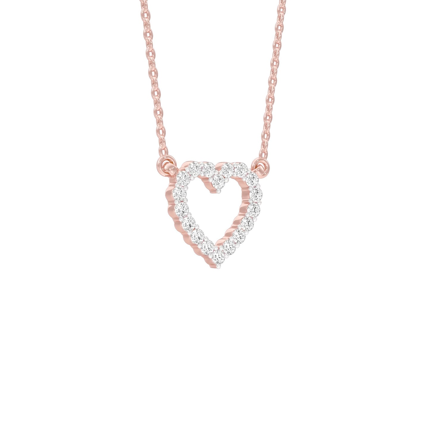 Limelight Heart Diamond Pendant 18 KT / Rose Gold