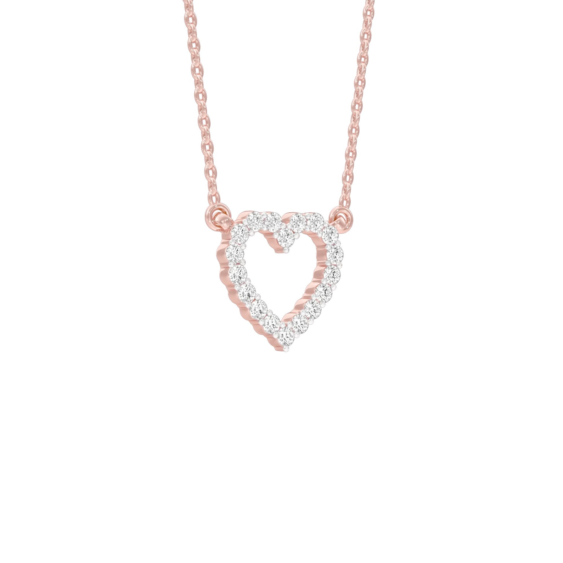 Limelight Heart Diamond Pendant 18 KT / Rose Gold