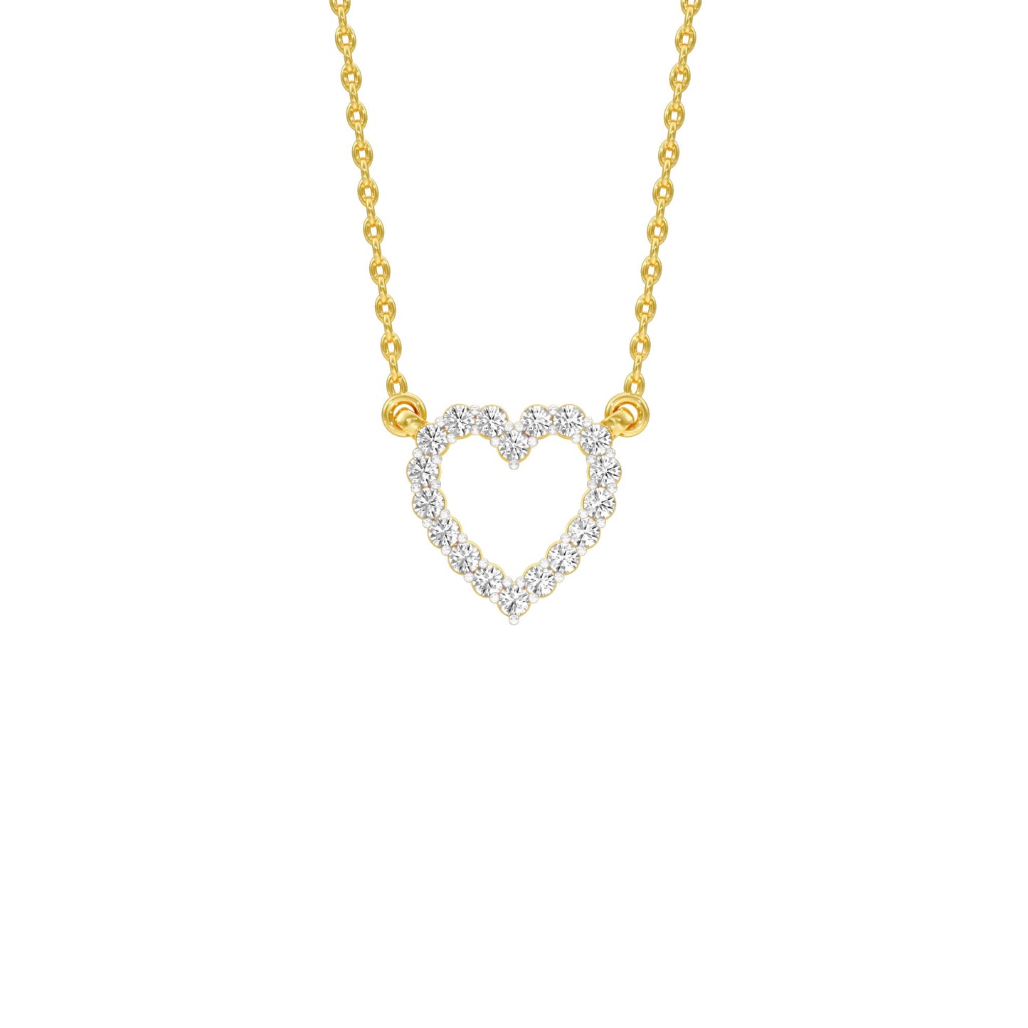 Limelight Heart Diamond Pendant 18 KT / Yellow Gold