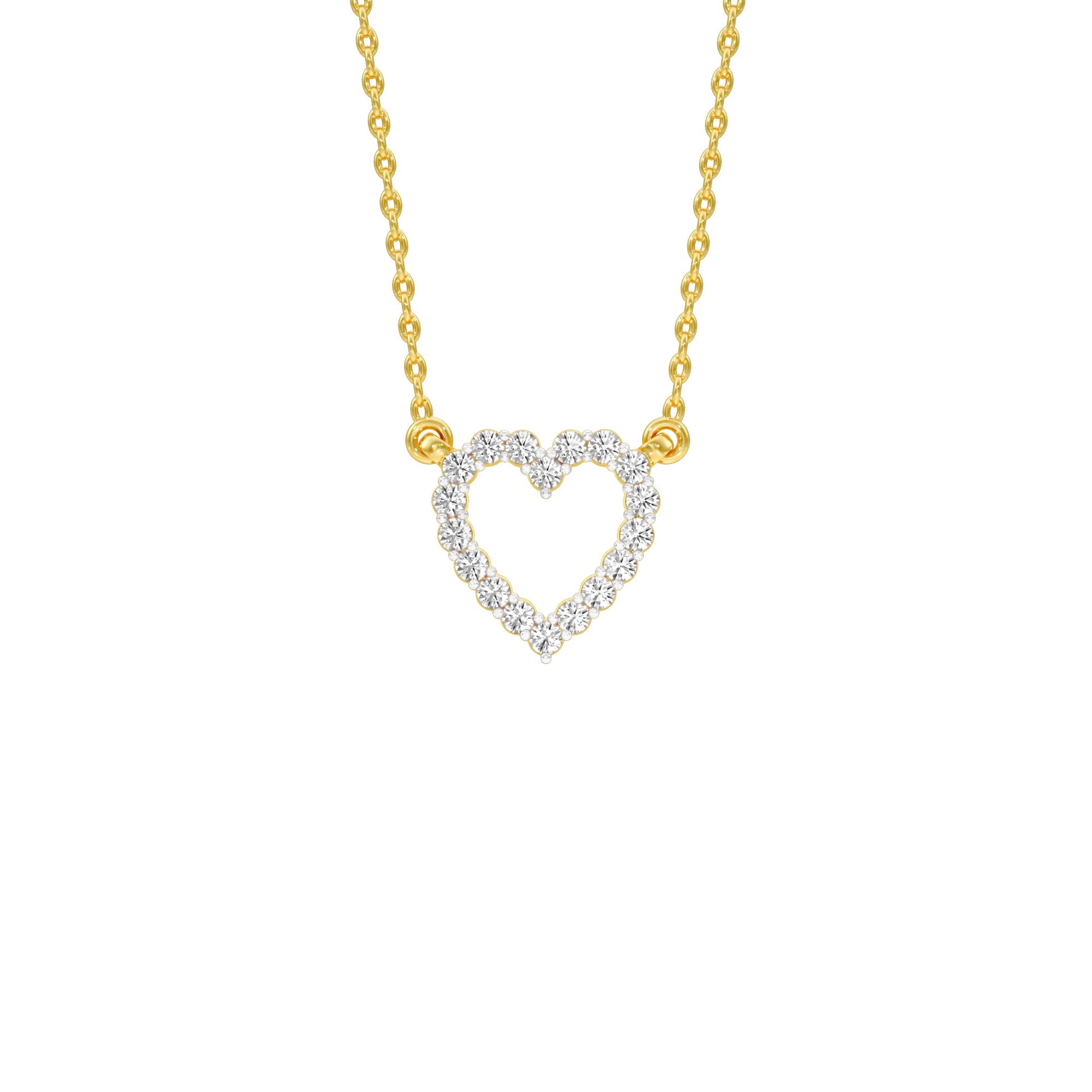 Limelight Heart Diamond Pendant 18 KT / Yellow Gold