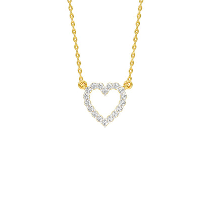 Limelight Heart Diamond Pendant 18 KT / Yellow Gold