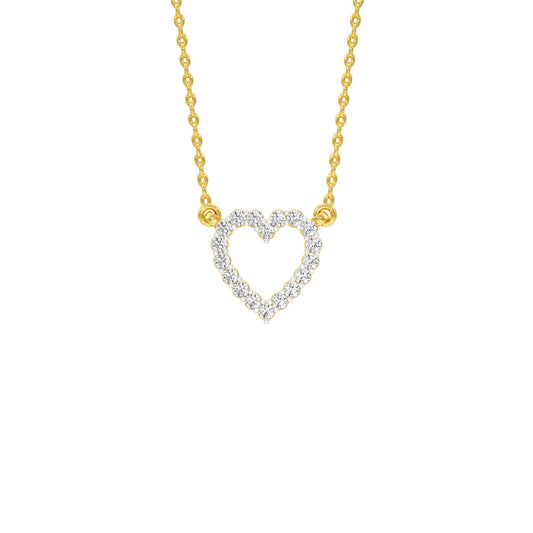 Limelight Heart Diamond Pendant 18 KT / Yellow Gold