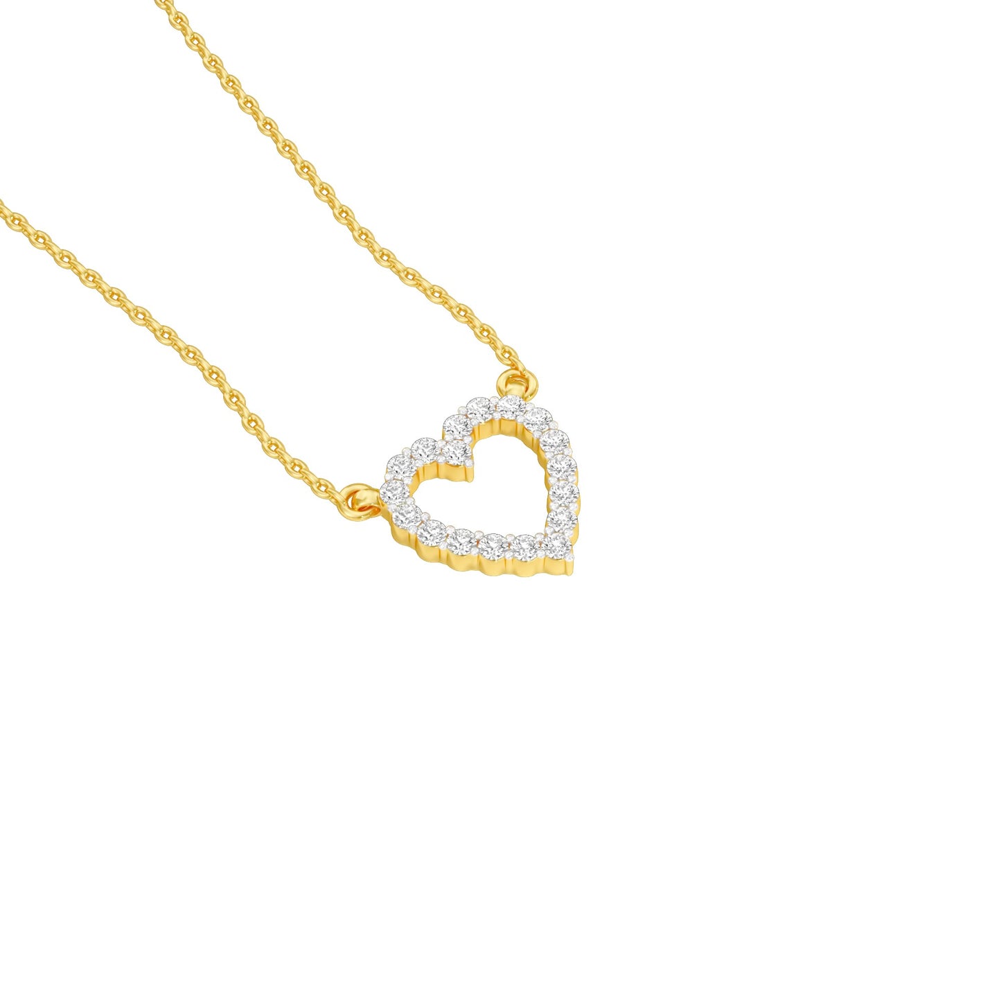 Limelight Heart Diamond Pendant 18 KT / Yellow Gold