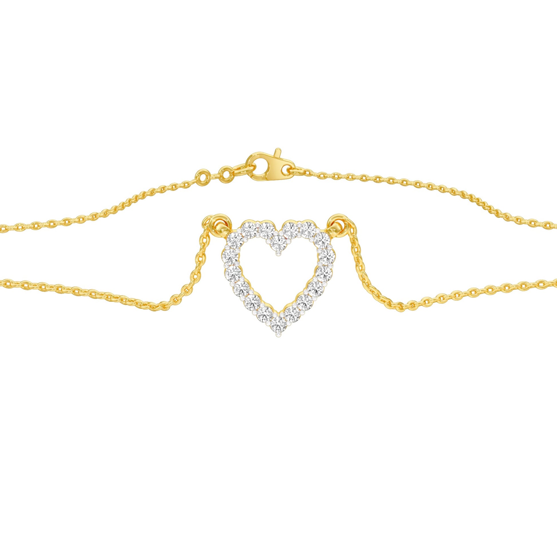Limelight Heart Diamond Pendant 18 KT / Yellow Gold