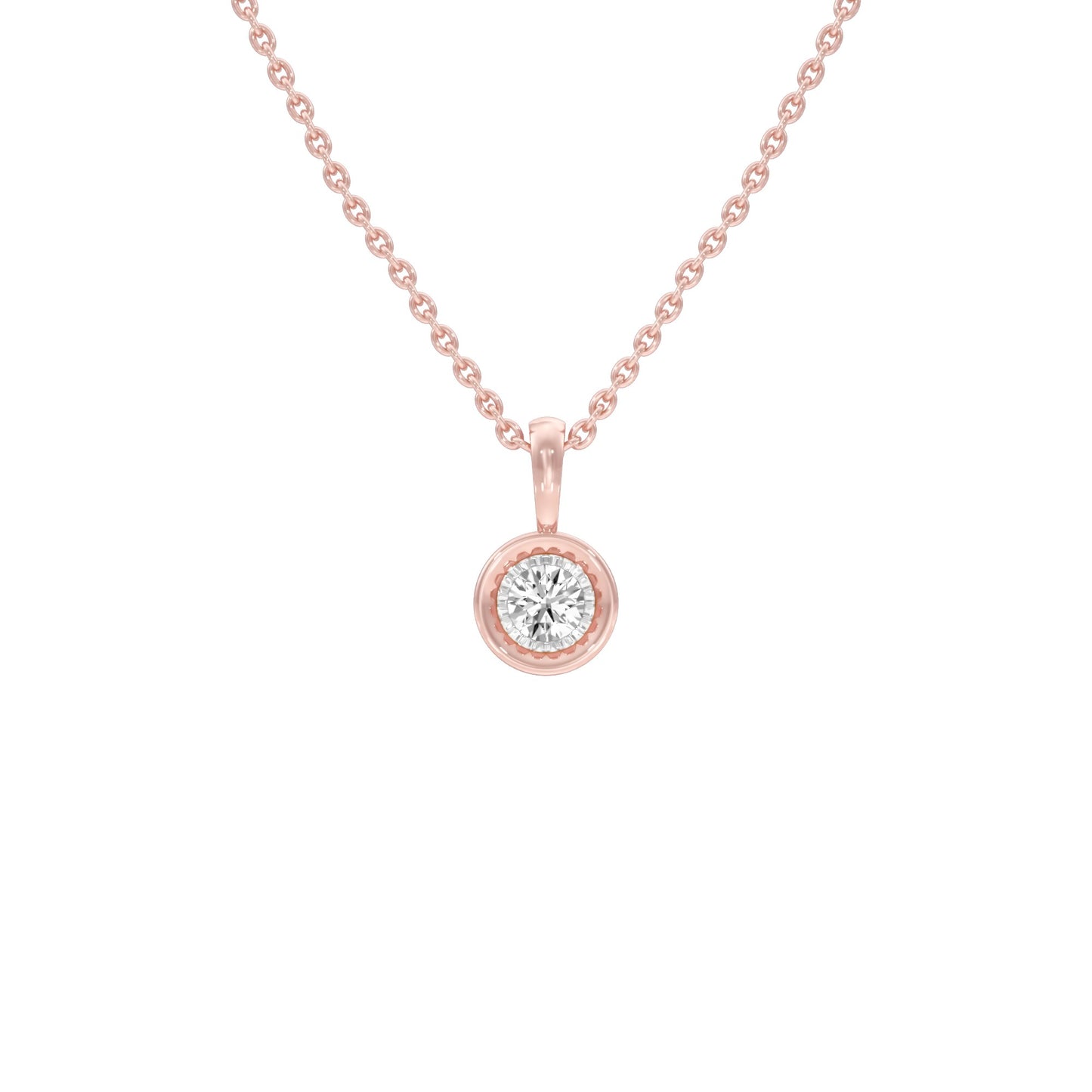 Little Blink Diamond Pendant 18 KT / Rose Gold