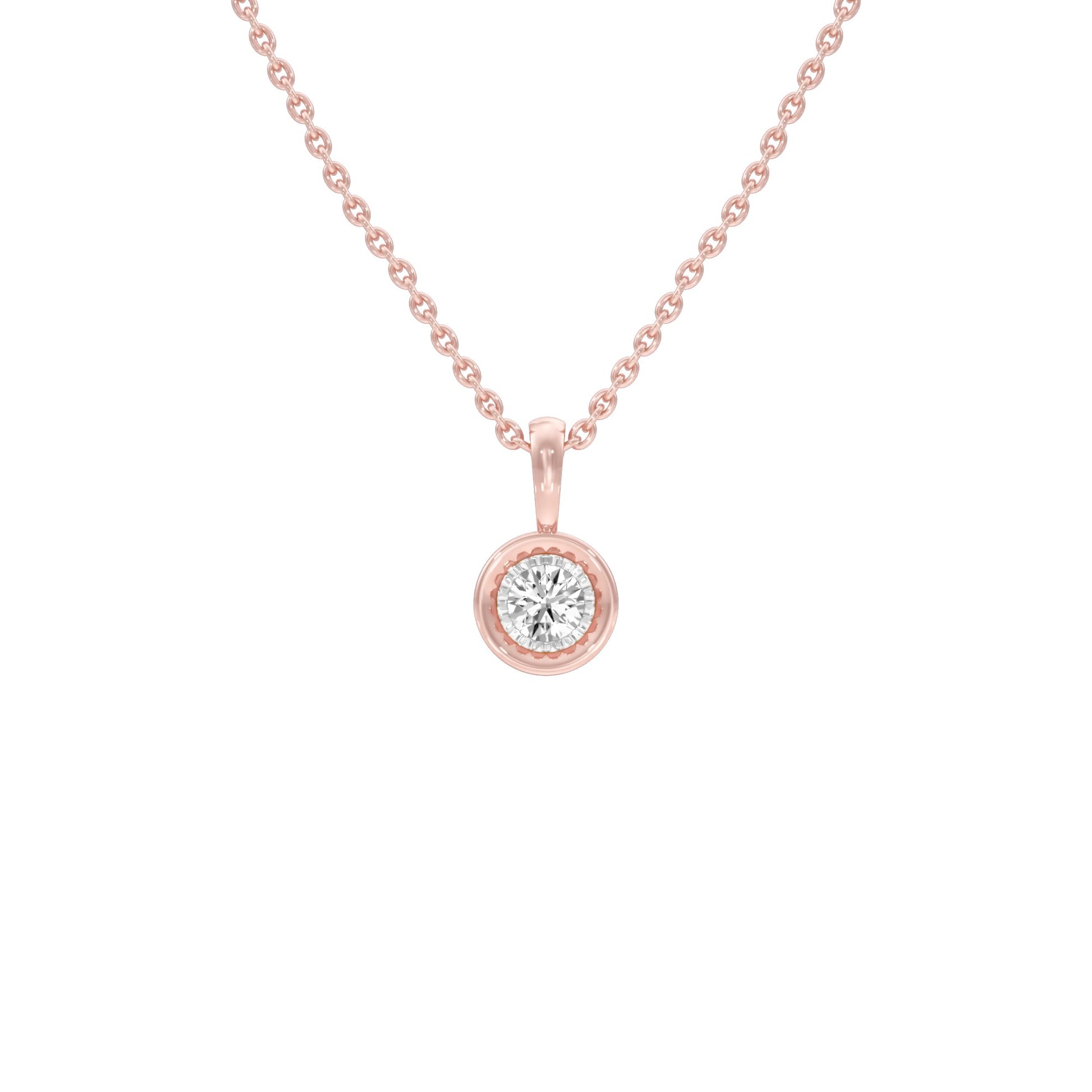 Little Blink Diamond Pendant 18 KT / Rose Gold