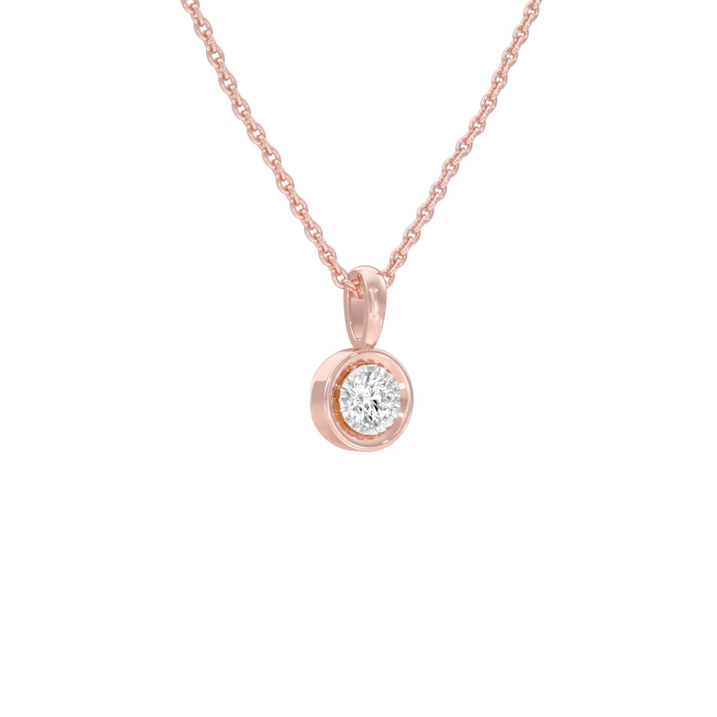 Little Blink Diamond Pendant 18 KT / Rose Gold