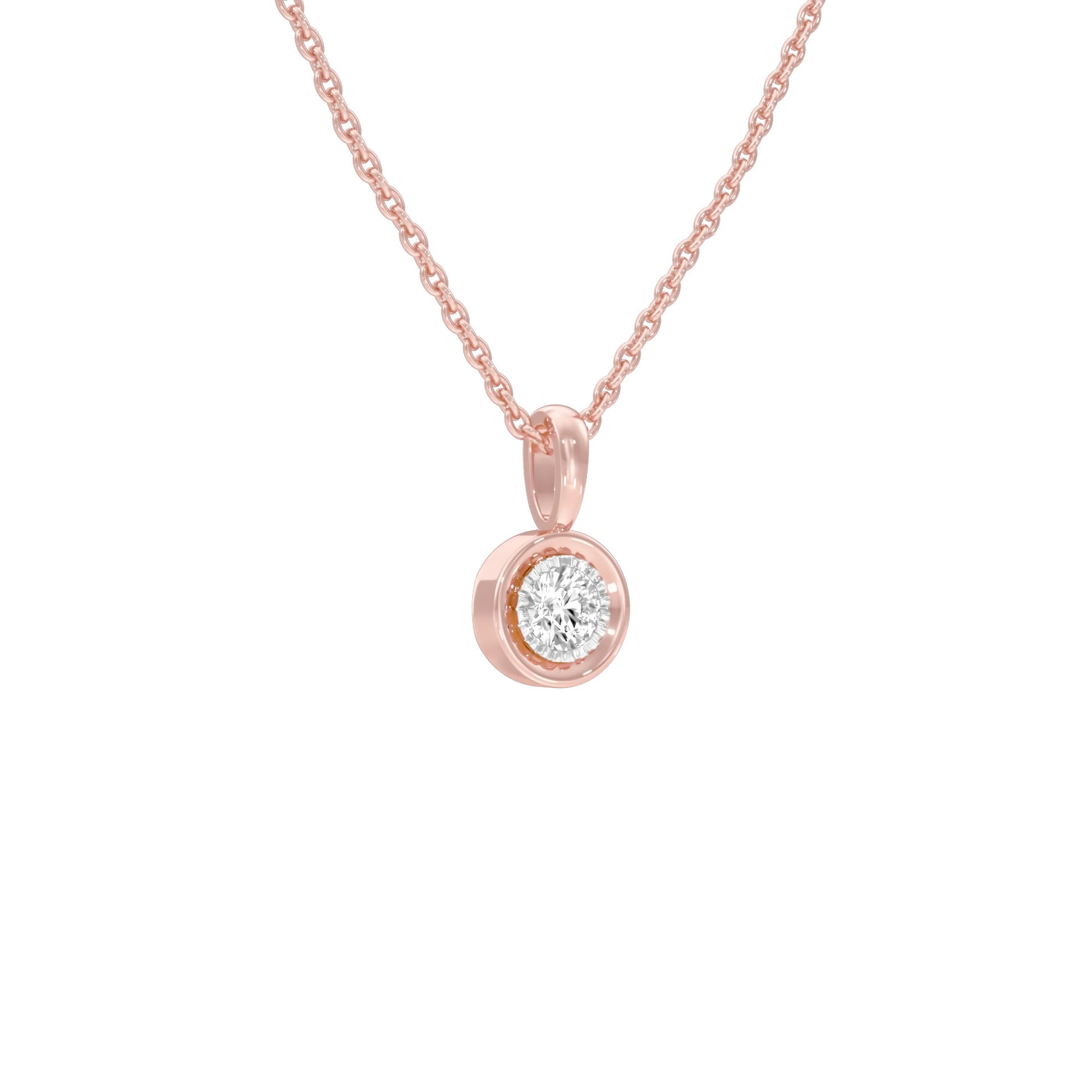 Little Blink Diamond Pendant 18 KT / Rose Gold
