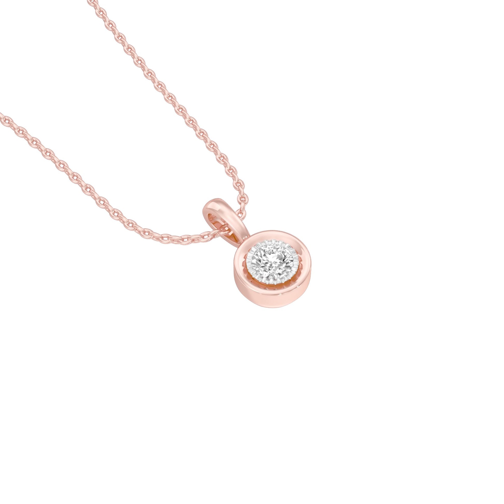 Little Blink Diamond Pendant 18 KT / Rose Gold