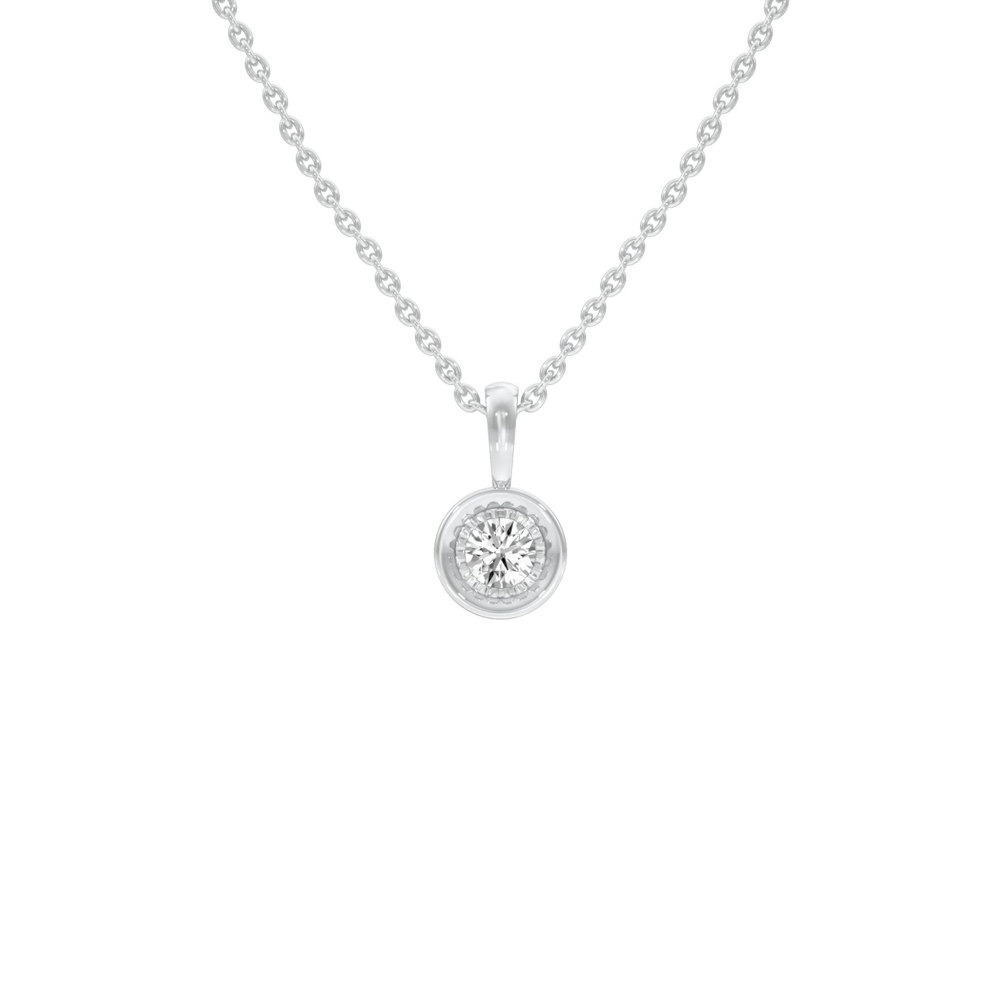 Little Blink Diamond Pendant 18 KT / White Gold
