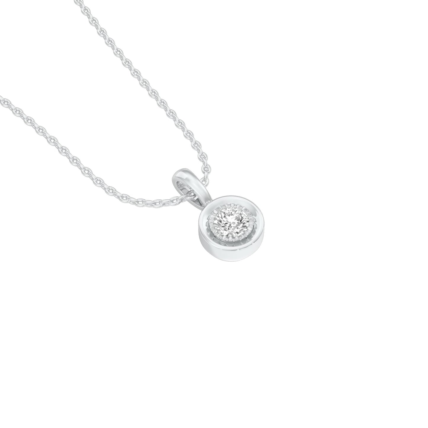 Little Blink Diamond Pendant 18 KT / White Gold