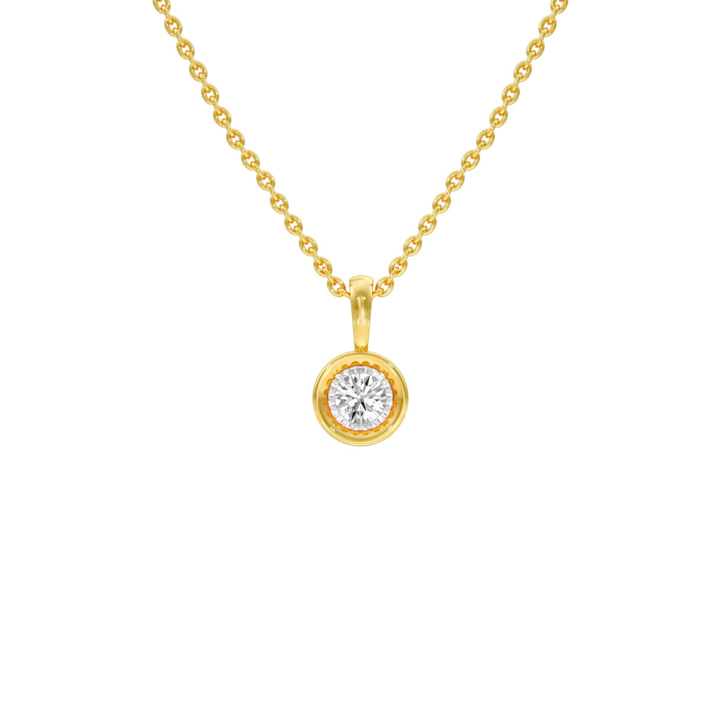 Little Blink Diamond Pendant 18 KT / Yellow Gold