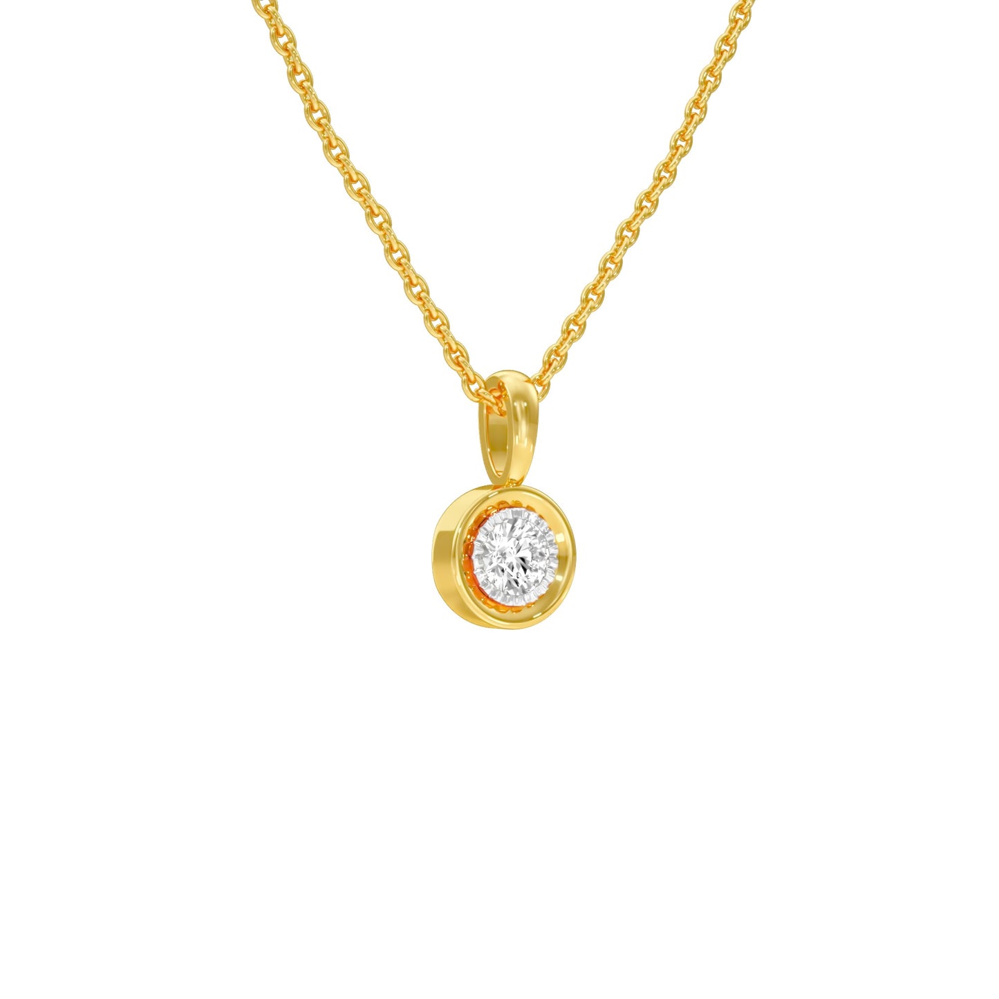 Little Blink Diamond Pendant 18 KT / Yellow Gold