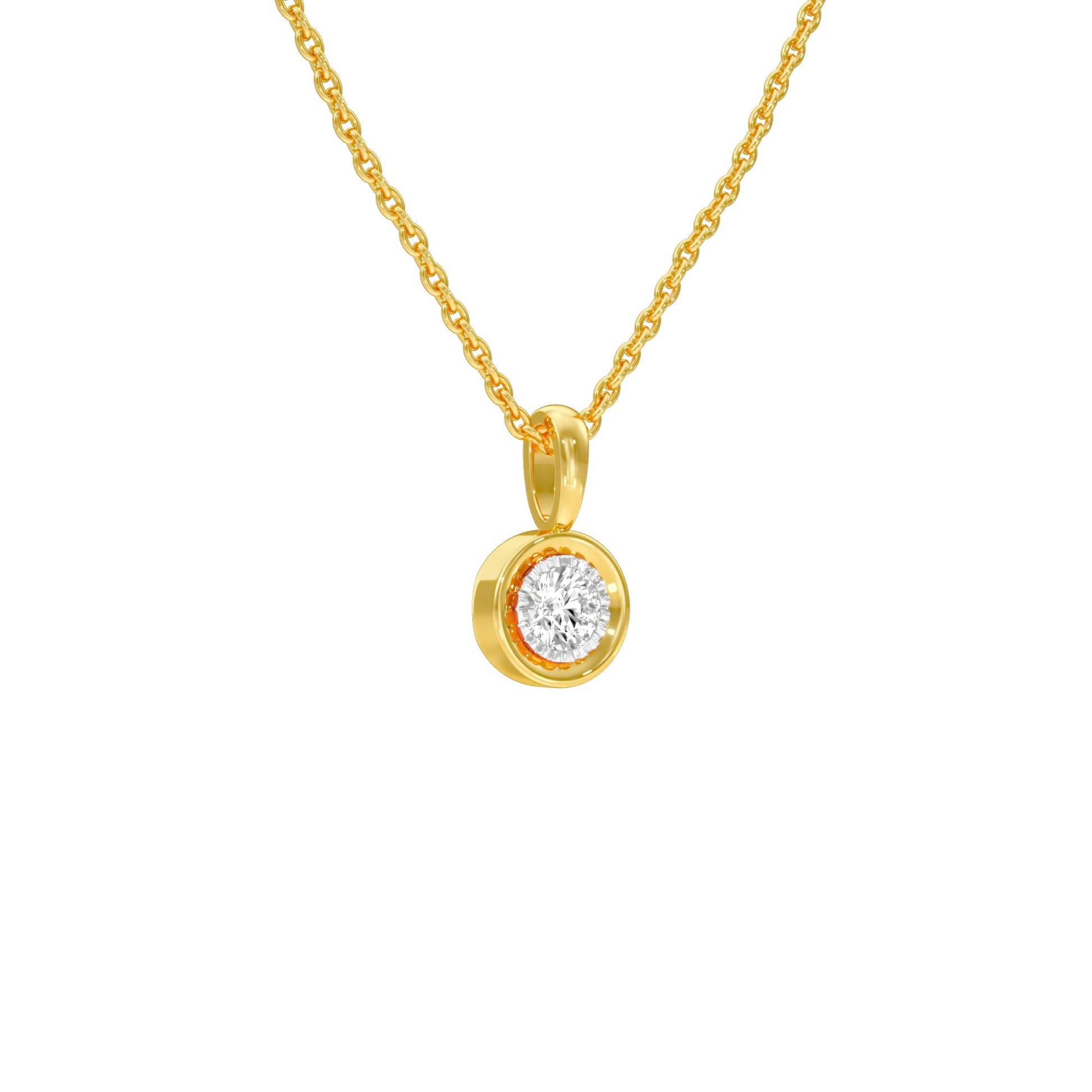 Little Blink Diamond Pendant 18 KT / Yellow Gold