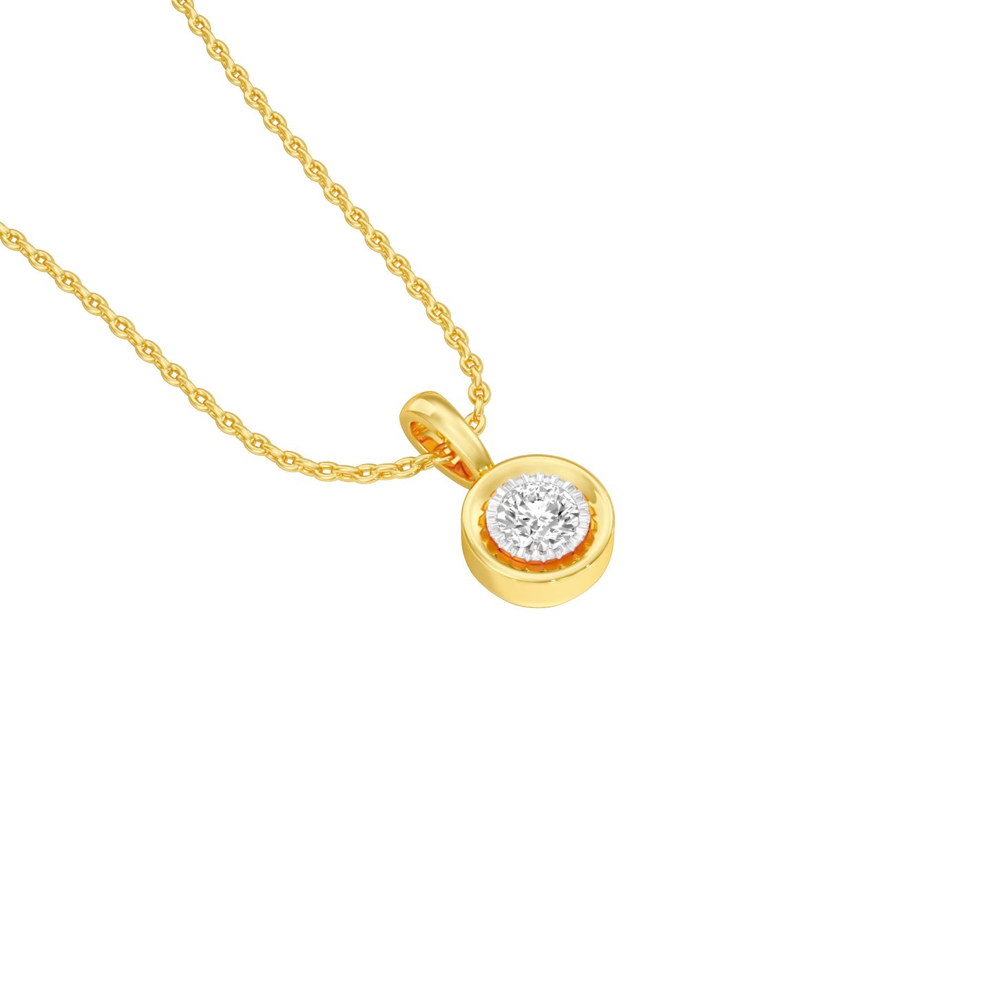 Little Blink Diamond Pendant 18 KT / Yellow Gold