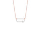 Seamless Link Diamond Pendant 18 KT / Rose Gold