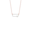 Seamless Link Diamond Pendant 18 KT / Rose Gold