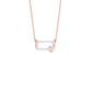 Seamless Link Diamond Pendant 18 KT / Rose Gold