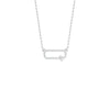 Seamless Link Diamond Pendant 18 KT / White Gold