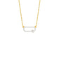 Seamless Link Diamond Pendant 18 KT / Yellow Gold
