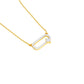 Seamless Link Diamond Pendant 18 KT / Yellow Gold
