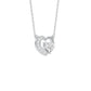 Wink of Love Diamond Pendant 18 KT / White Gold