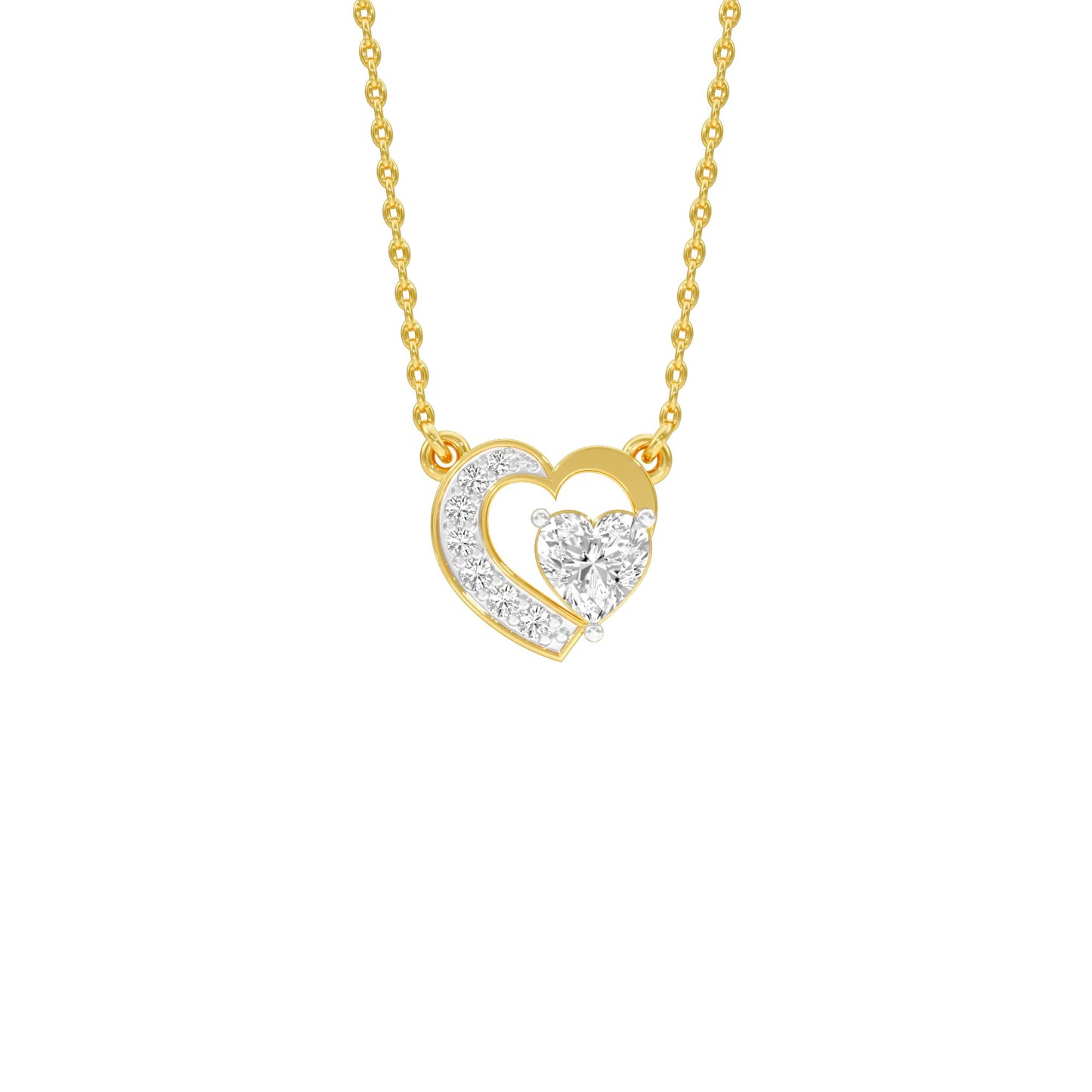 Wink of Love Diamond Pendant 18 KT / Yellow Gold