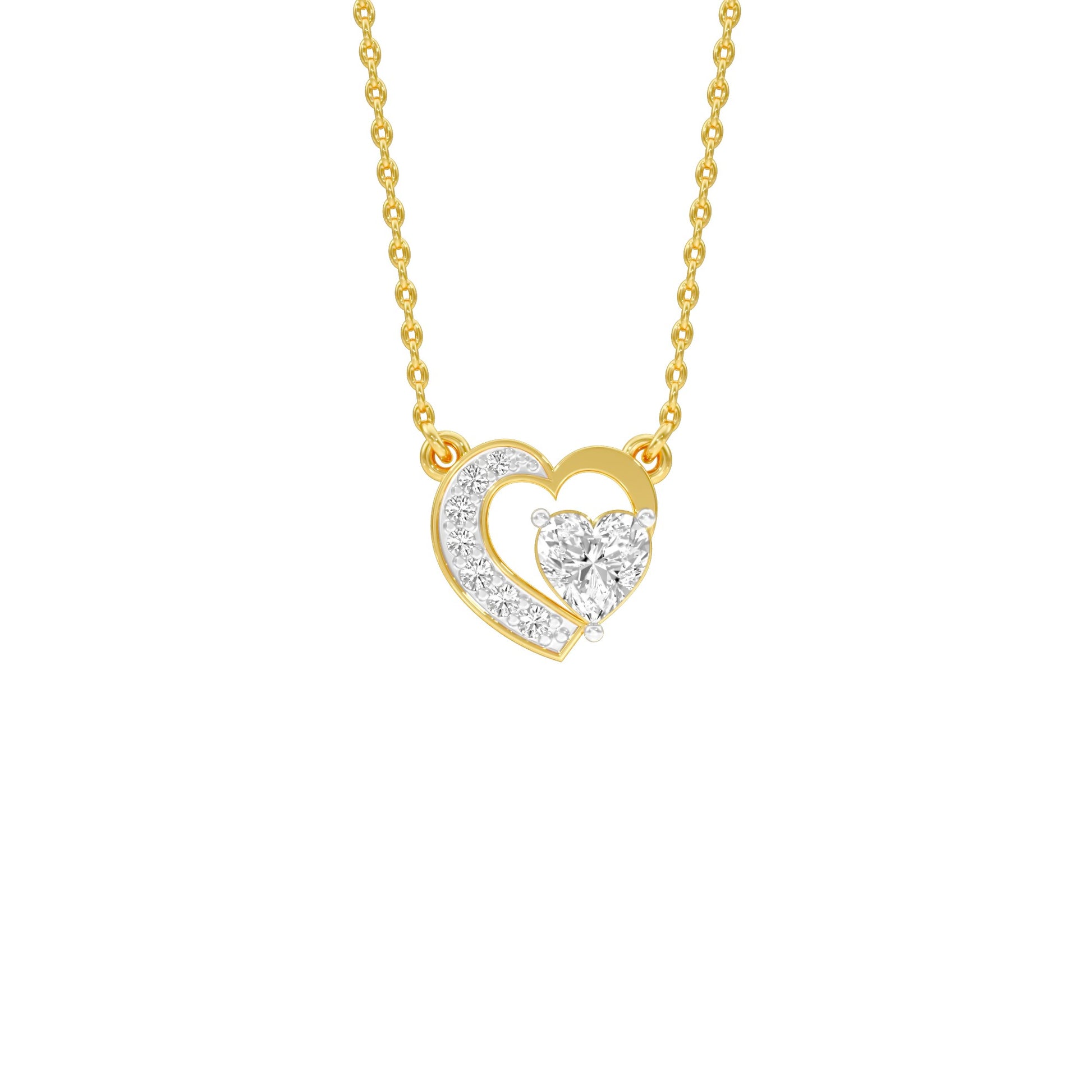 Wink of Love Diamond Pendant 18 KT / Yellow Gold