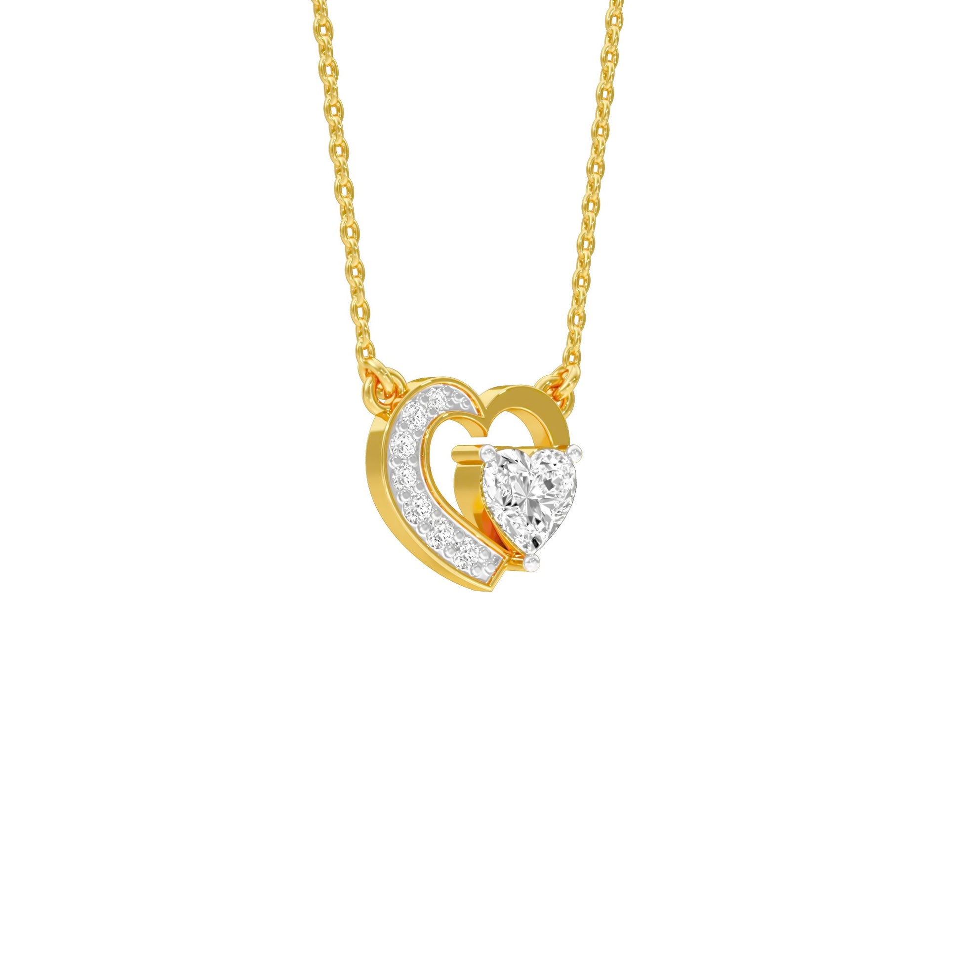 Wink of Love Diamond Pendant 18 KT / Yellow Gold