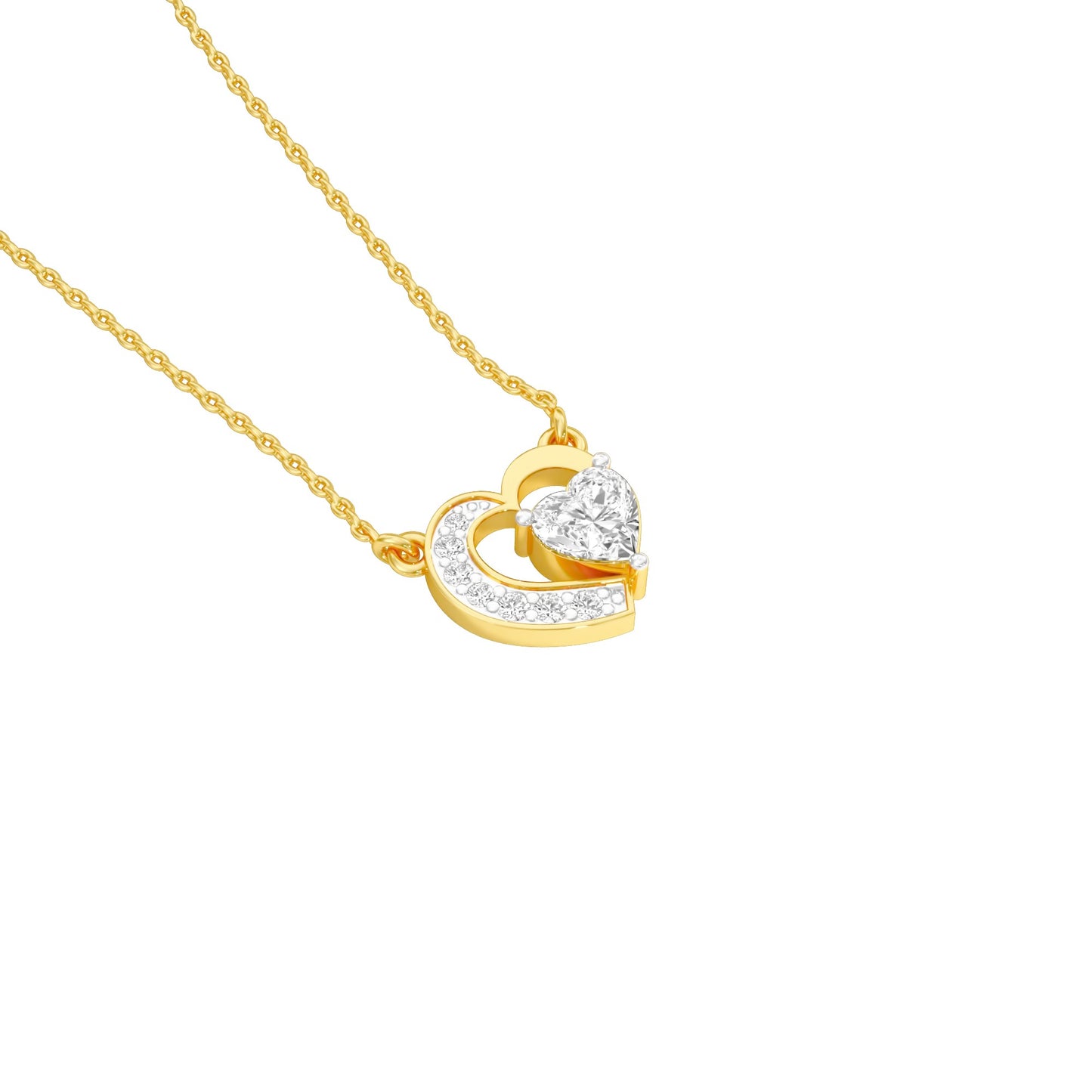Wink of Love Diamond Pendant 18 KT / Yellow Gold