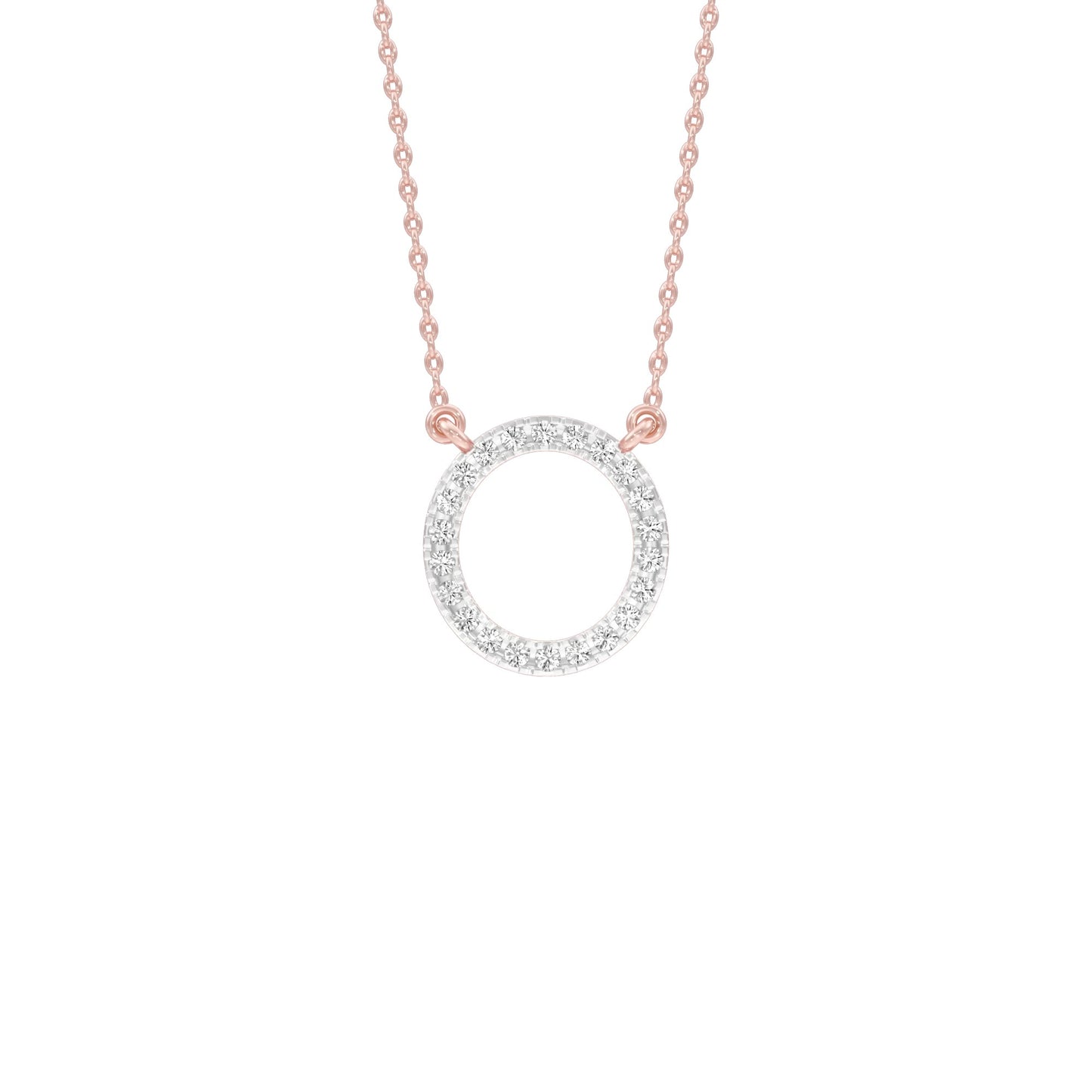The Connection Diamond Pendant 18 KT / Rose Gold