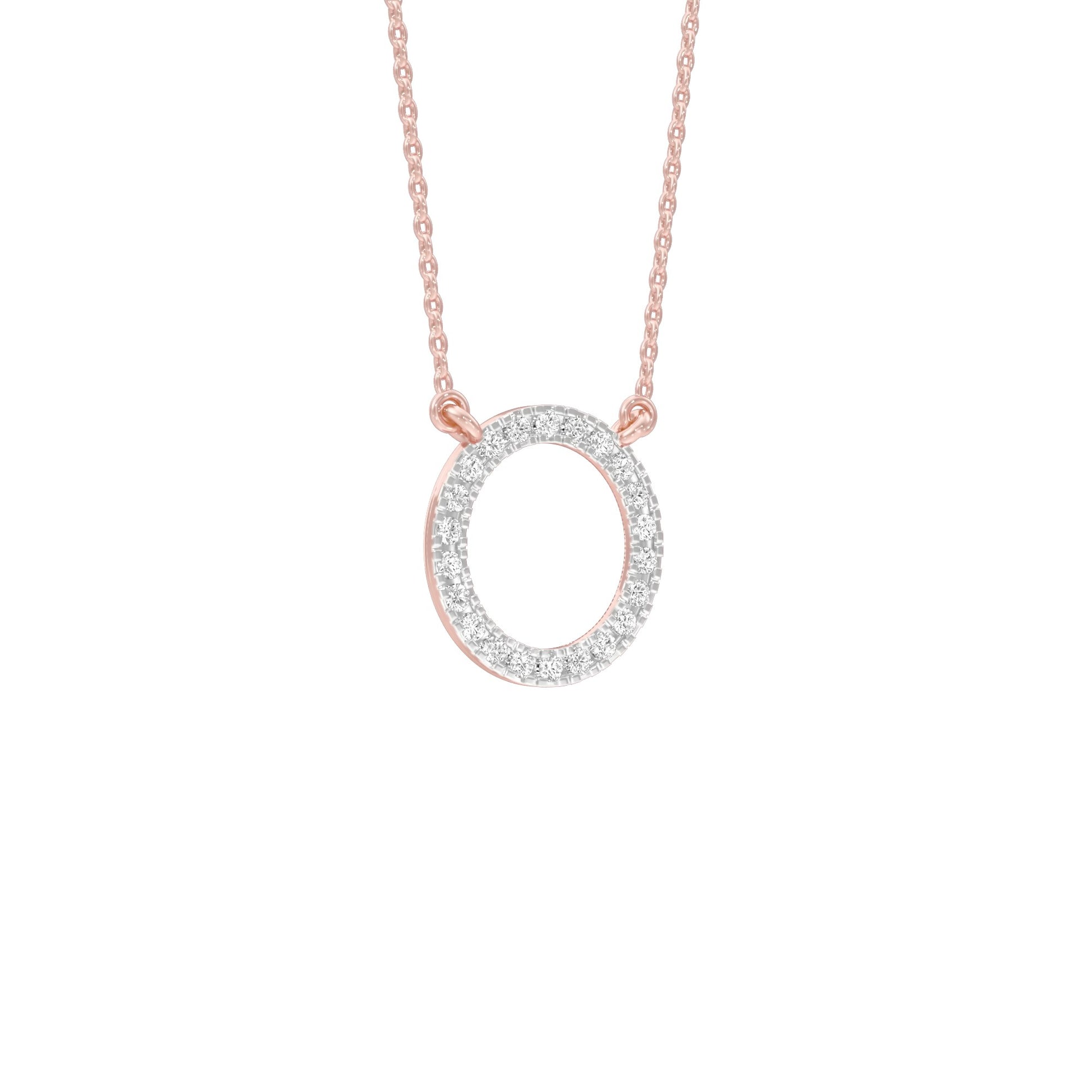 The Connection Diamond Pendant 18 KT / Rose Gold