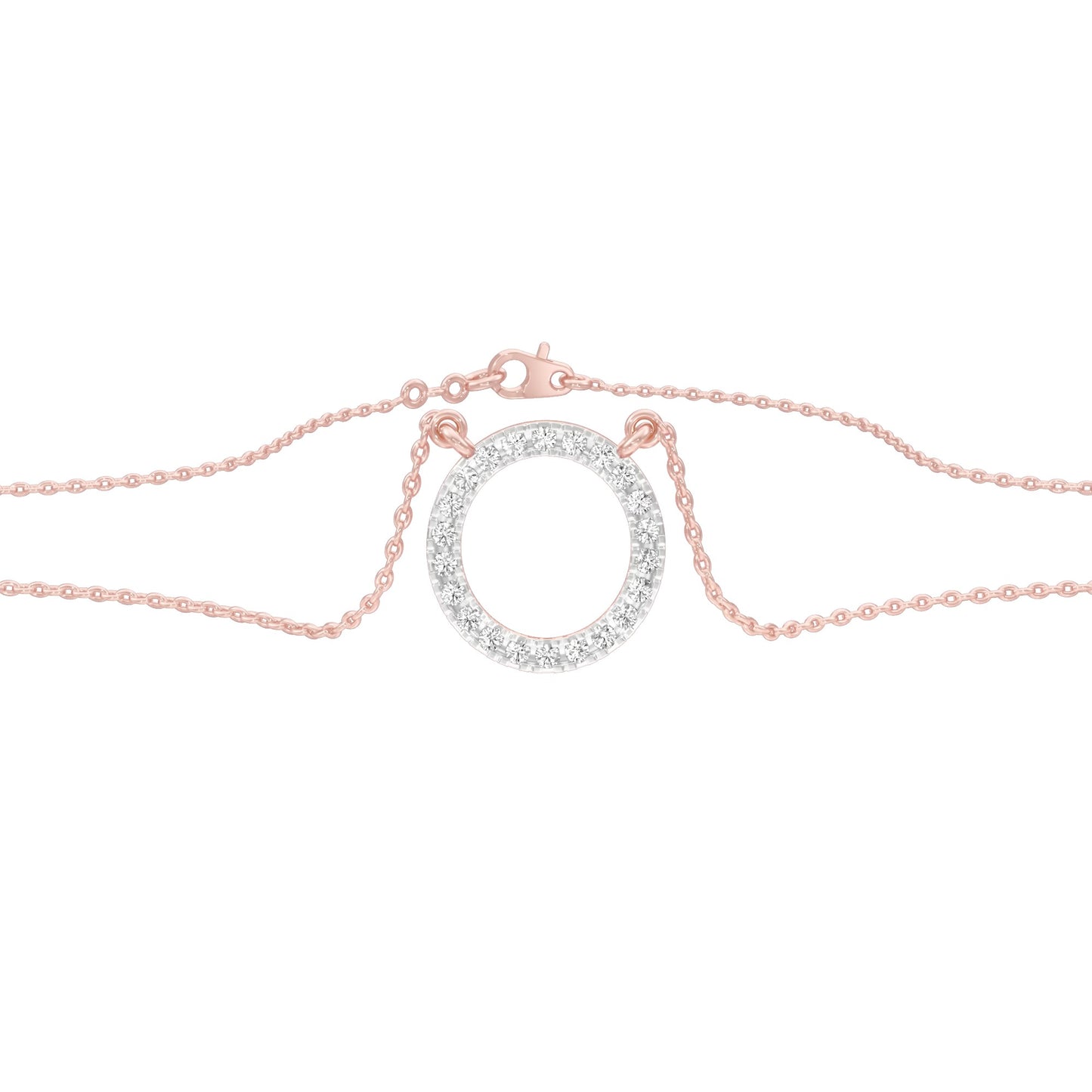 The Connection Diamond Pendant 18 KT / Rose Gold