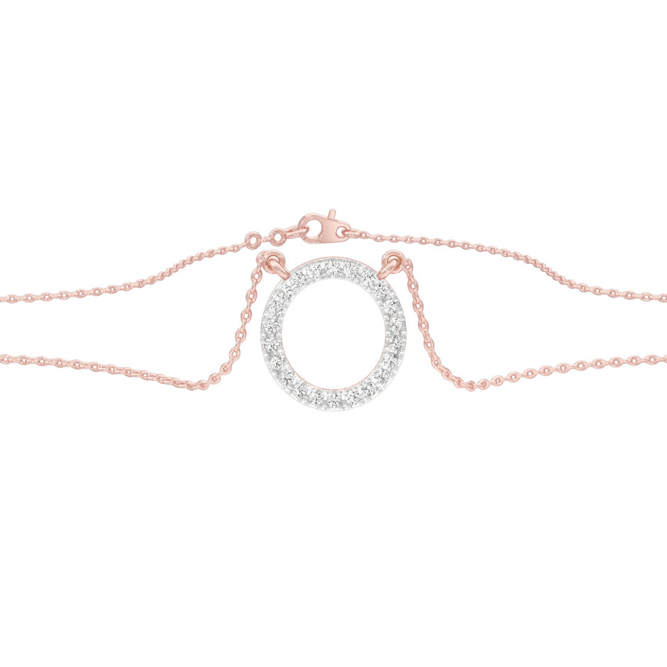 The Connection Diamond Pendant 18 KT / Rose Gold