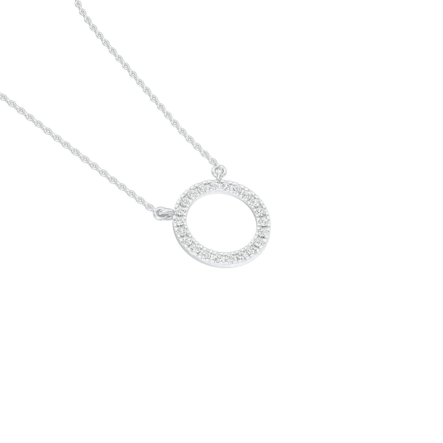 The Connection Diamond Pendant 18 KT / White Gold