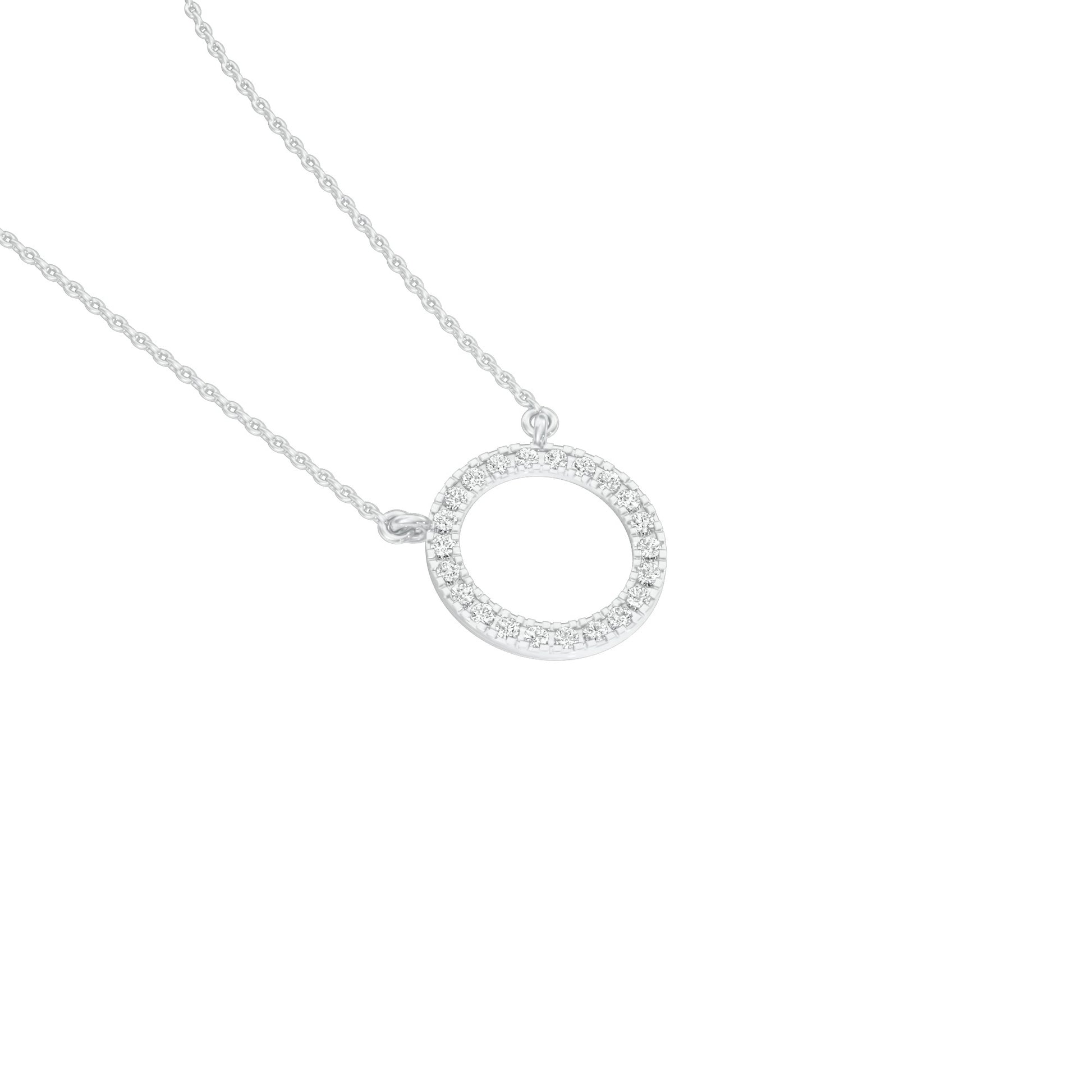 The Connection Diamond Pendant 18 KT / White Gold