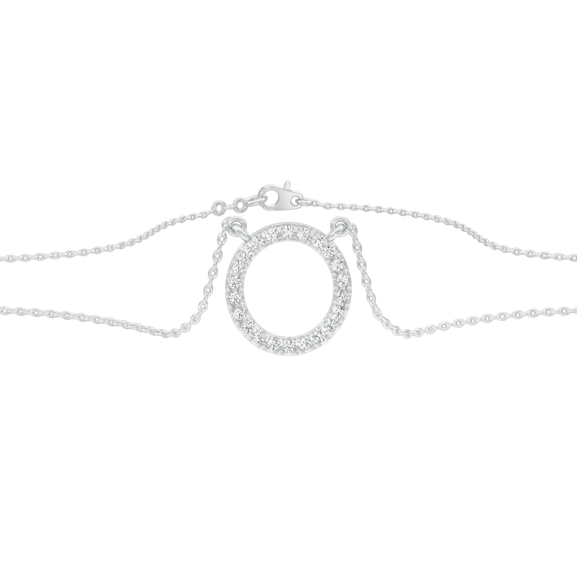 The Connection Diamond Pendant 18 KT / White Gold