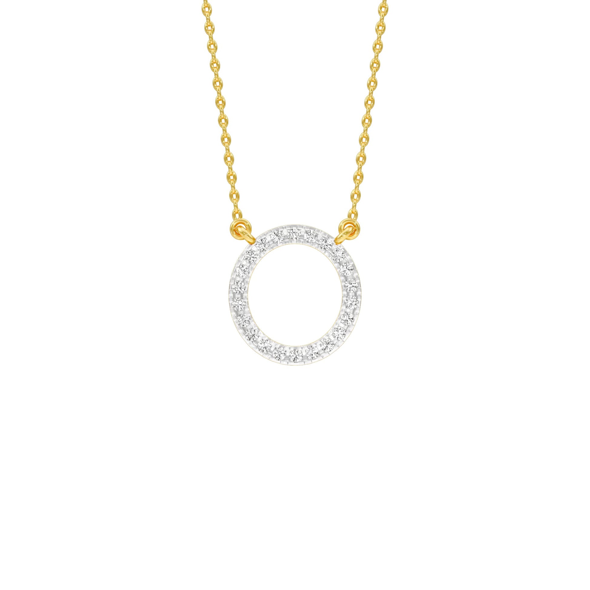 The Connection Diamond Pendant 18 KT / Yellow Gold