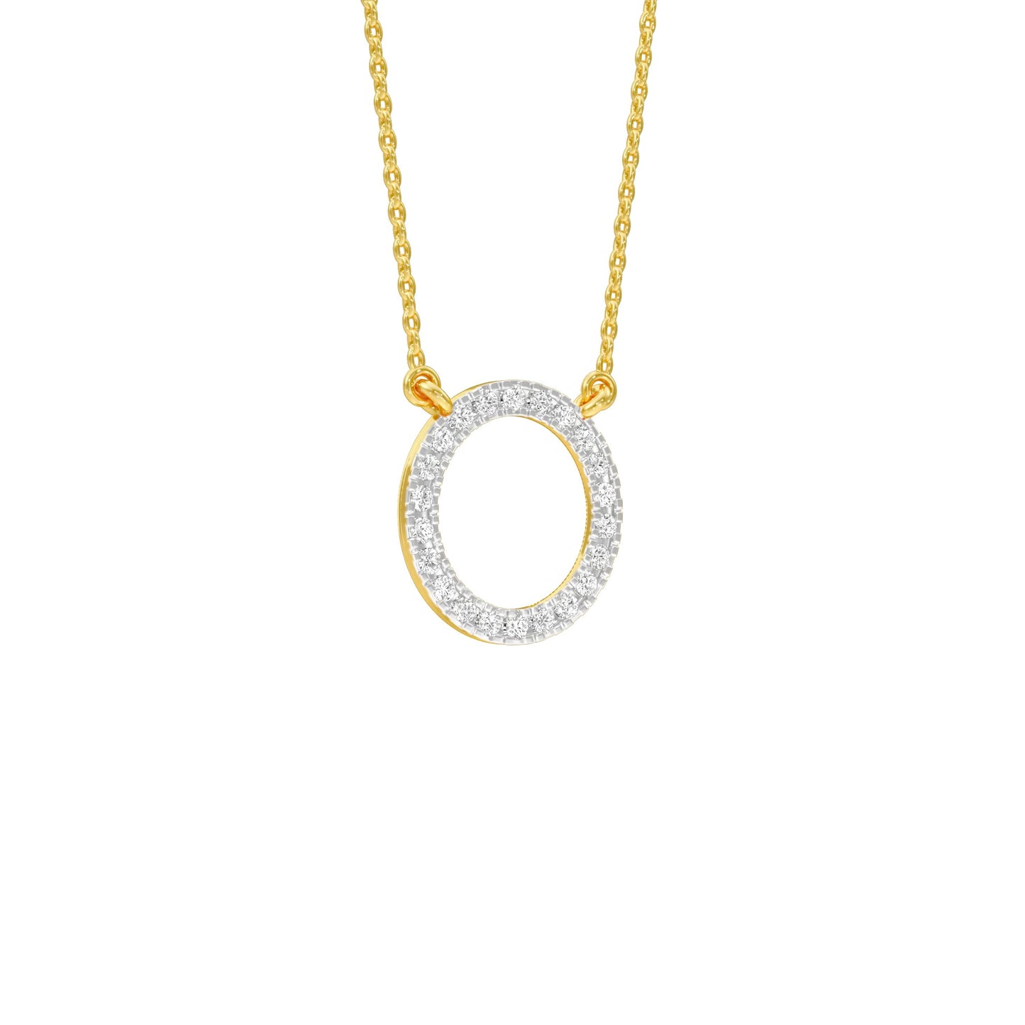 The Connection Diamond Pendant 18 KT / Yellow Gold