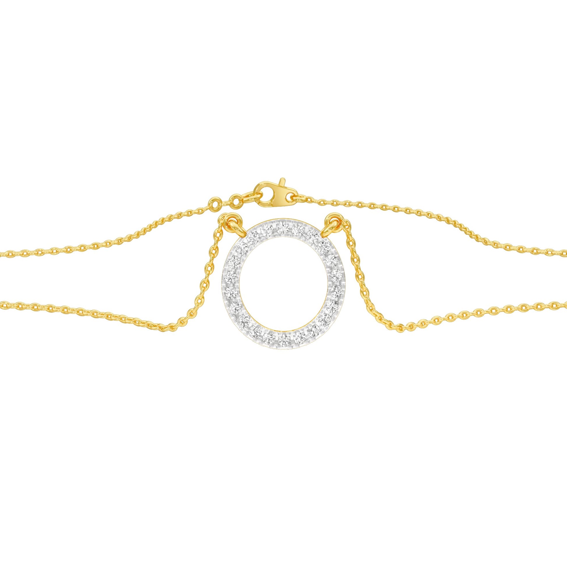 The Connection Diamond Pendant 18 KT / Yellow Gold