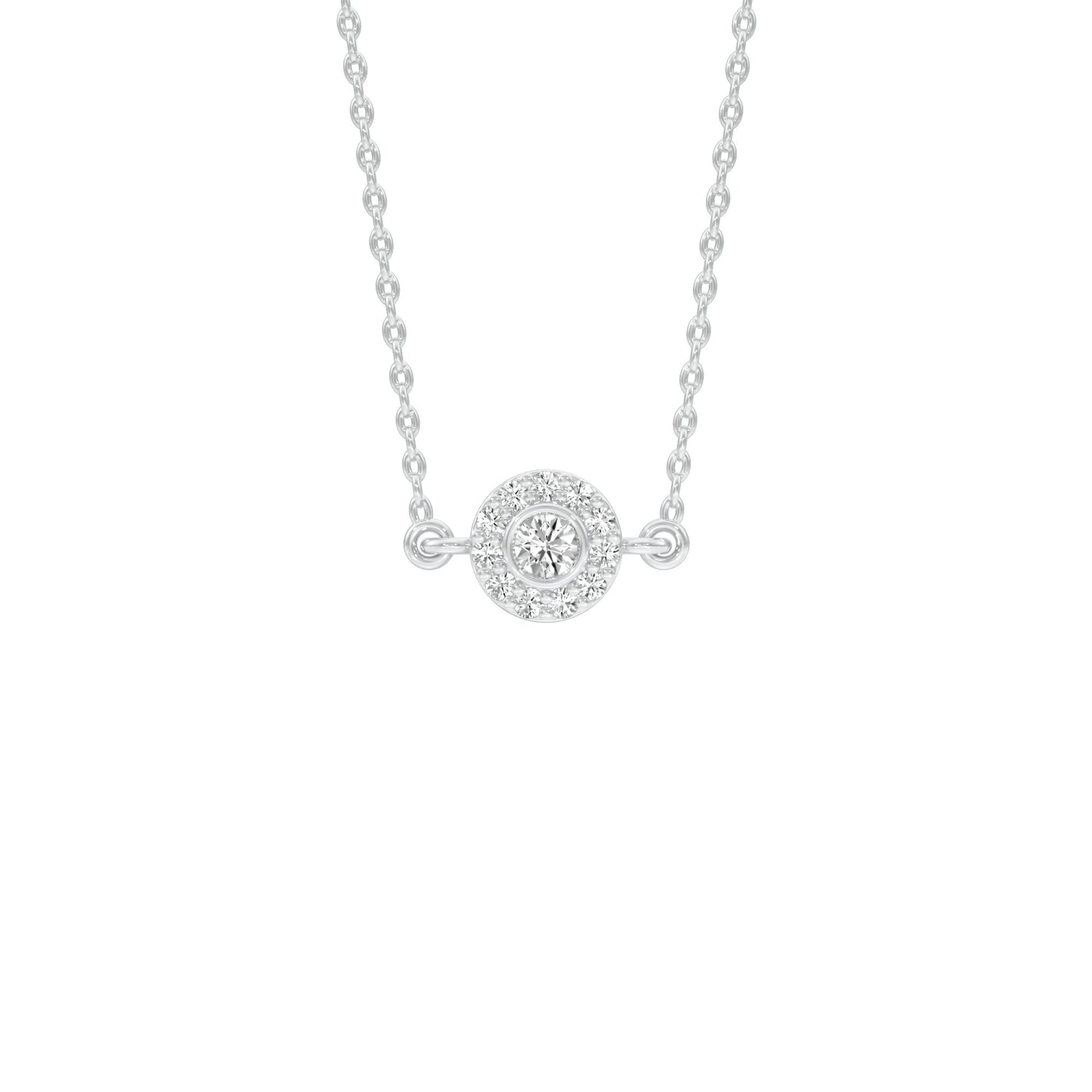 Nova Blink Diamond Pendant 18 KT / White Gold