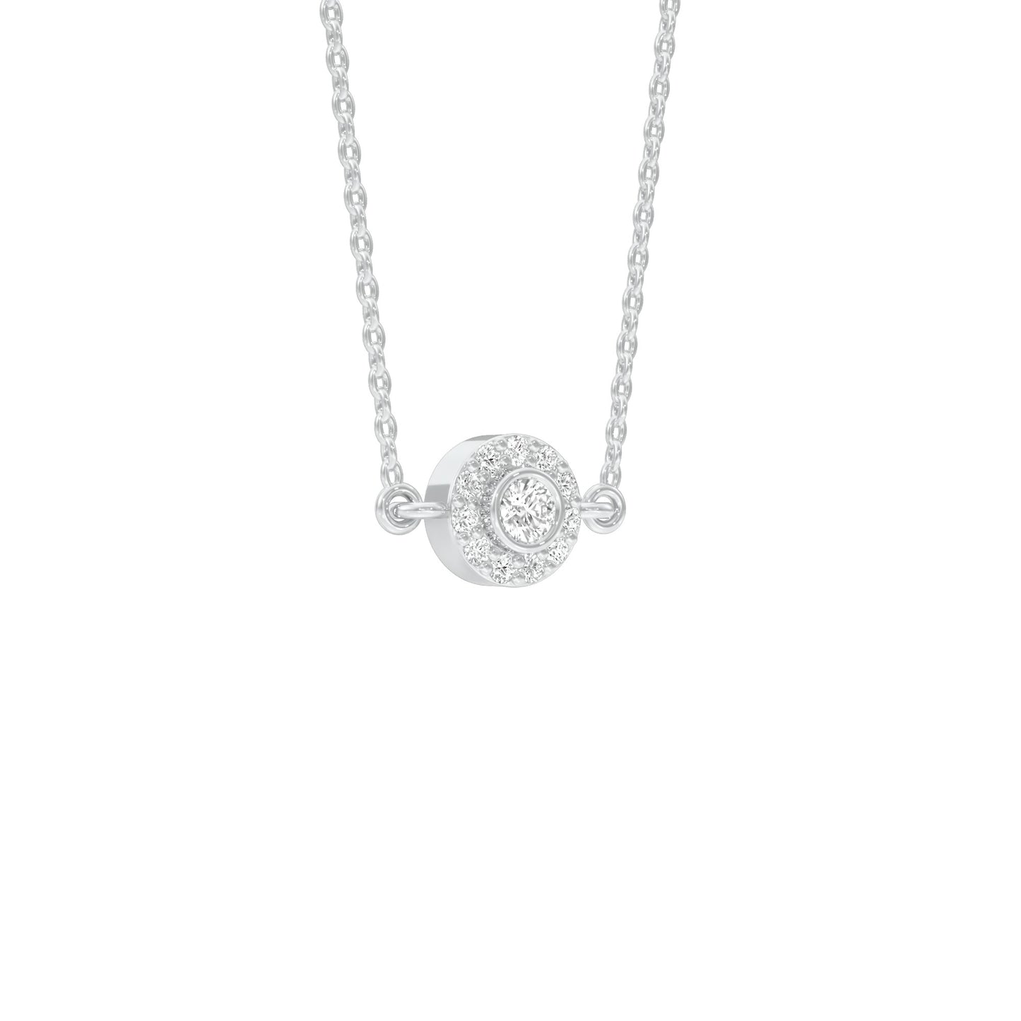 Nova Blink Diamond Pendant 18 KT / White Gold