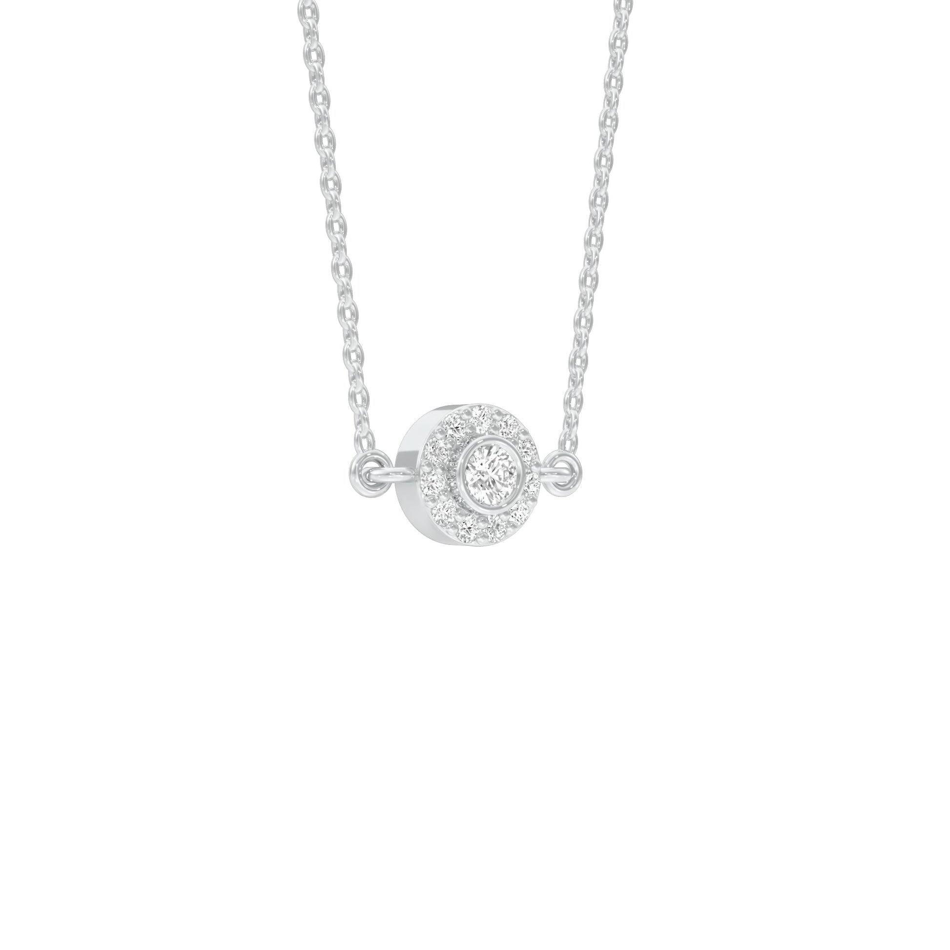 Nova Blink Diamond Pendant 18 KT / White Gold