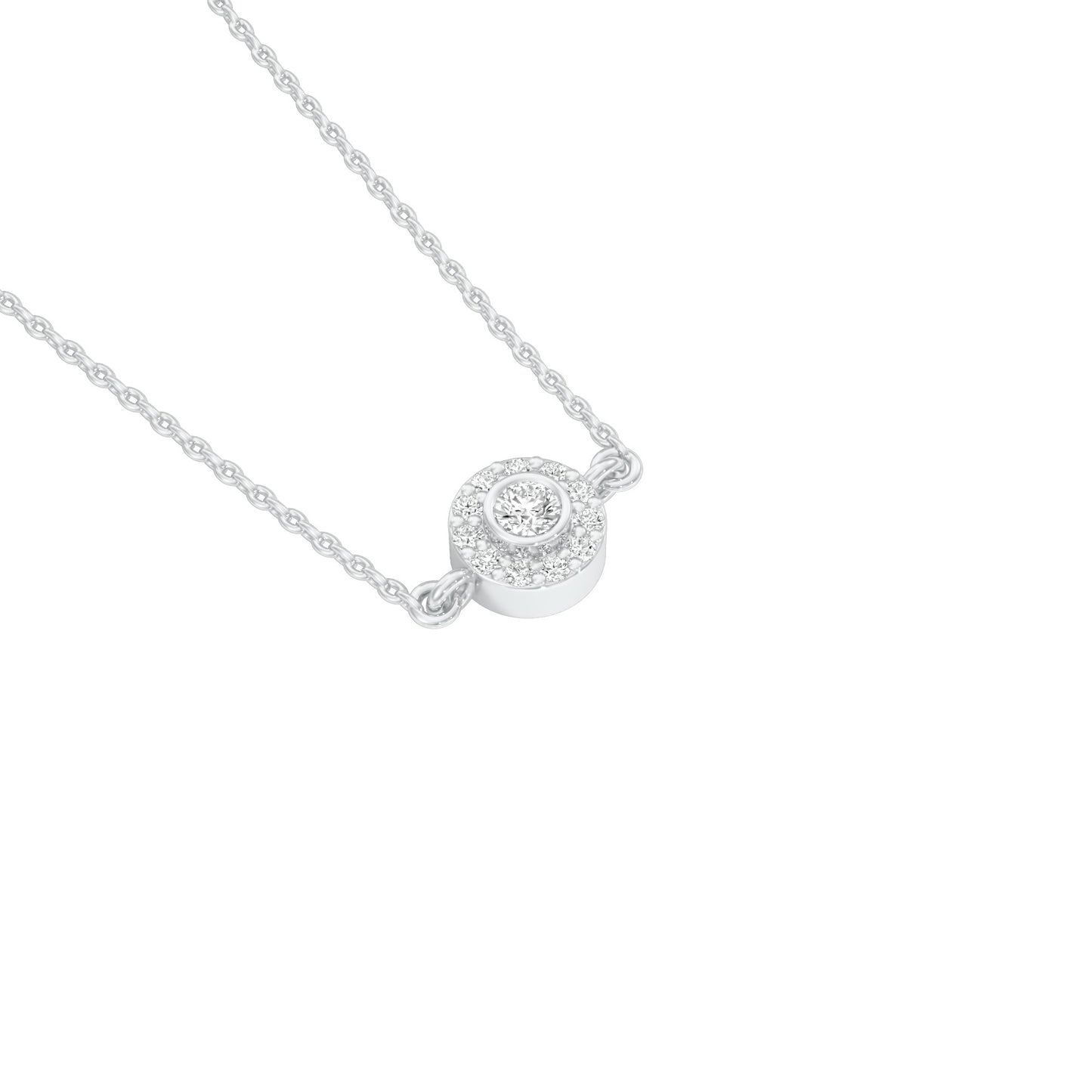 Nova Blink Diamond Pendant 18 KT / White Gold