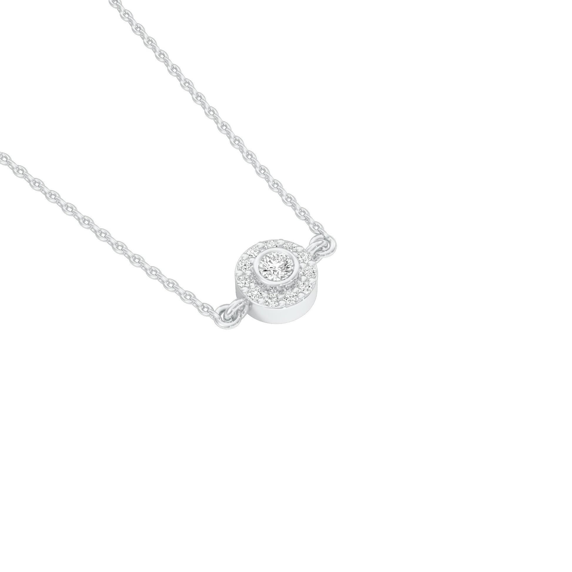 Nova Blink Diamond Pendant 18 KT / White Gold