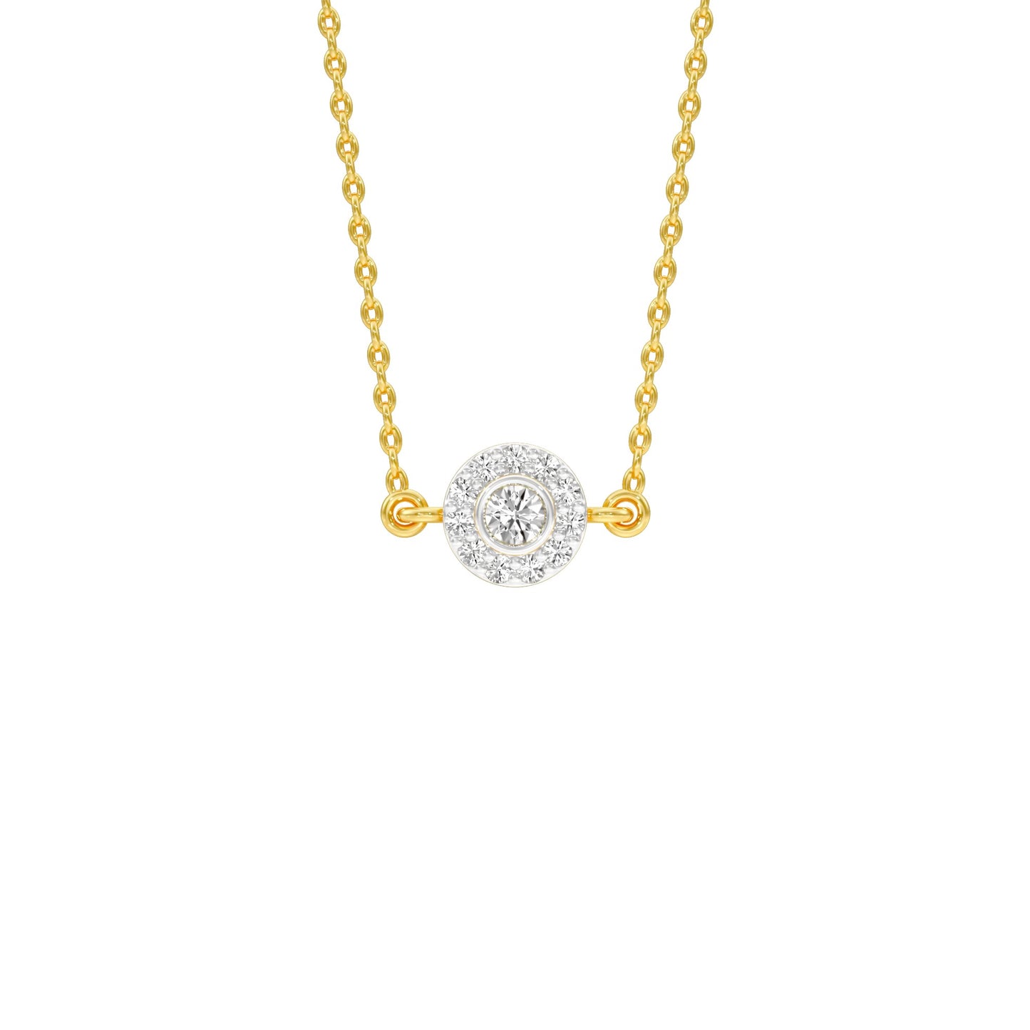 Nova Blink Diamond Pendant 18 KT / Yellow Gold