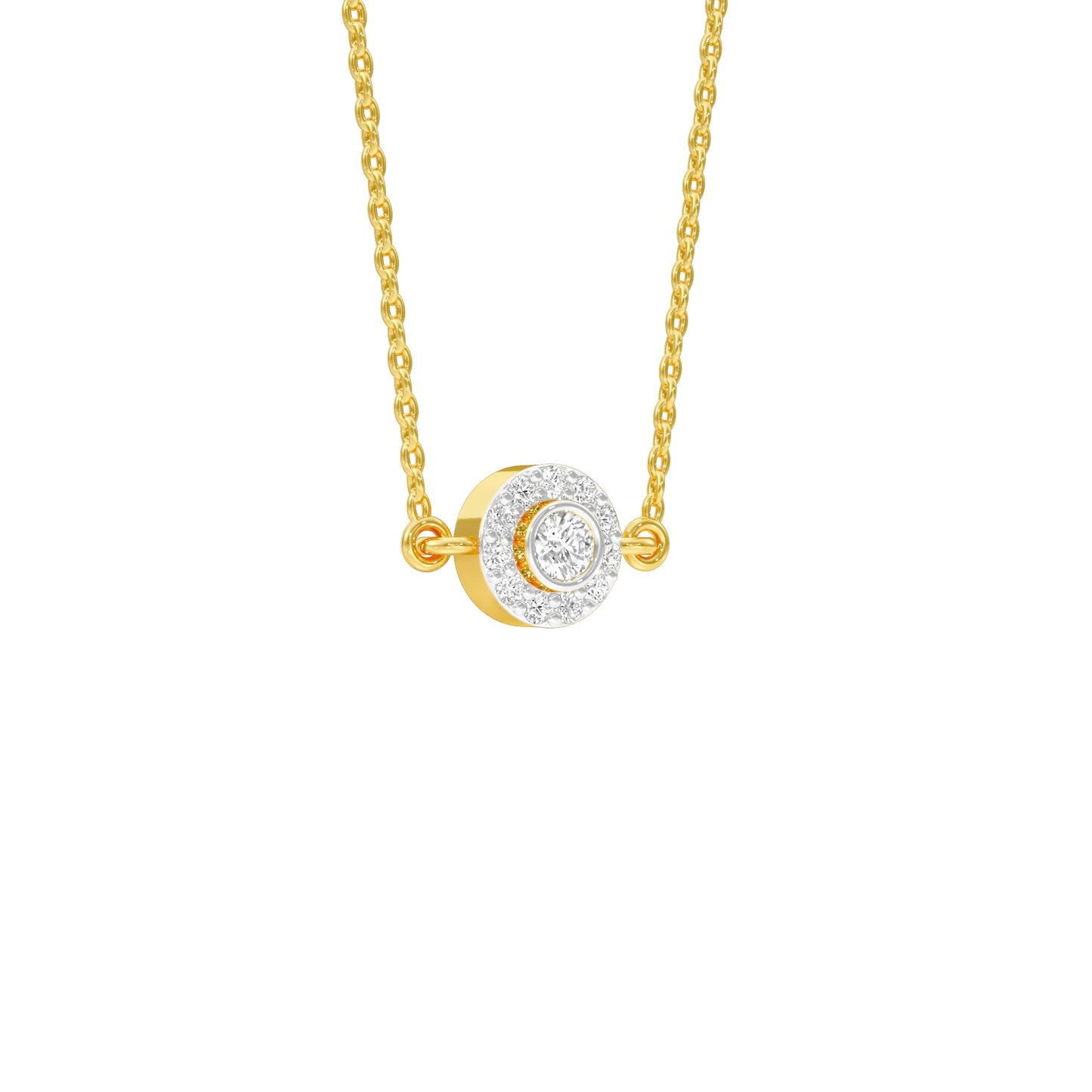 Nova Blink Diamond Pendant 18 KT / Yellow Gold